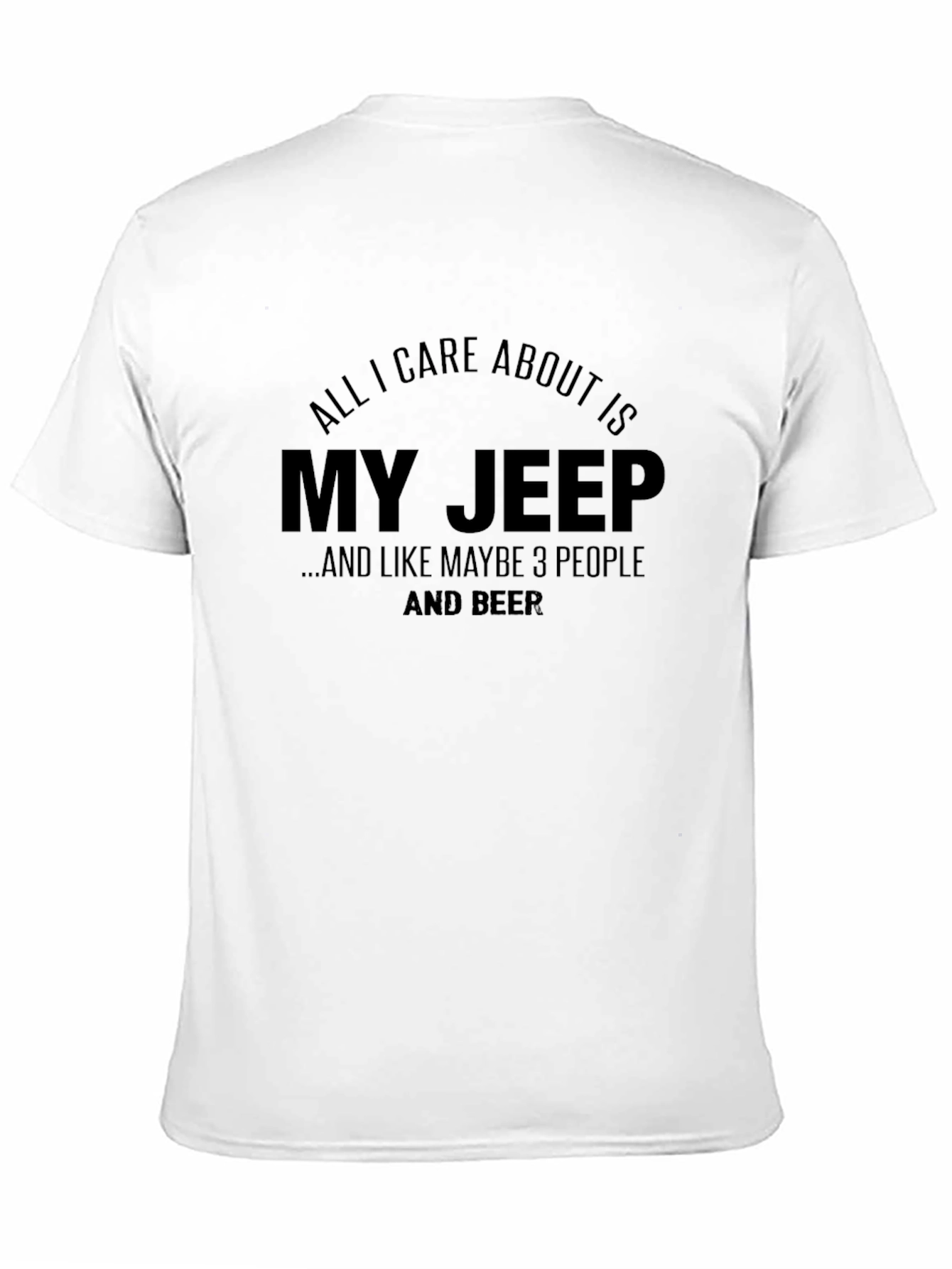 Black My Jeep, 3 People & Beer T-Shirt view 11