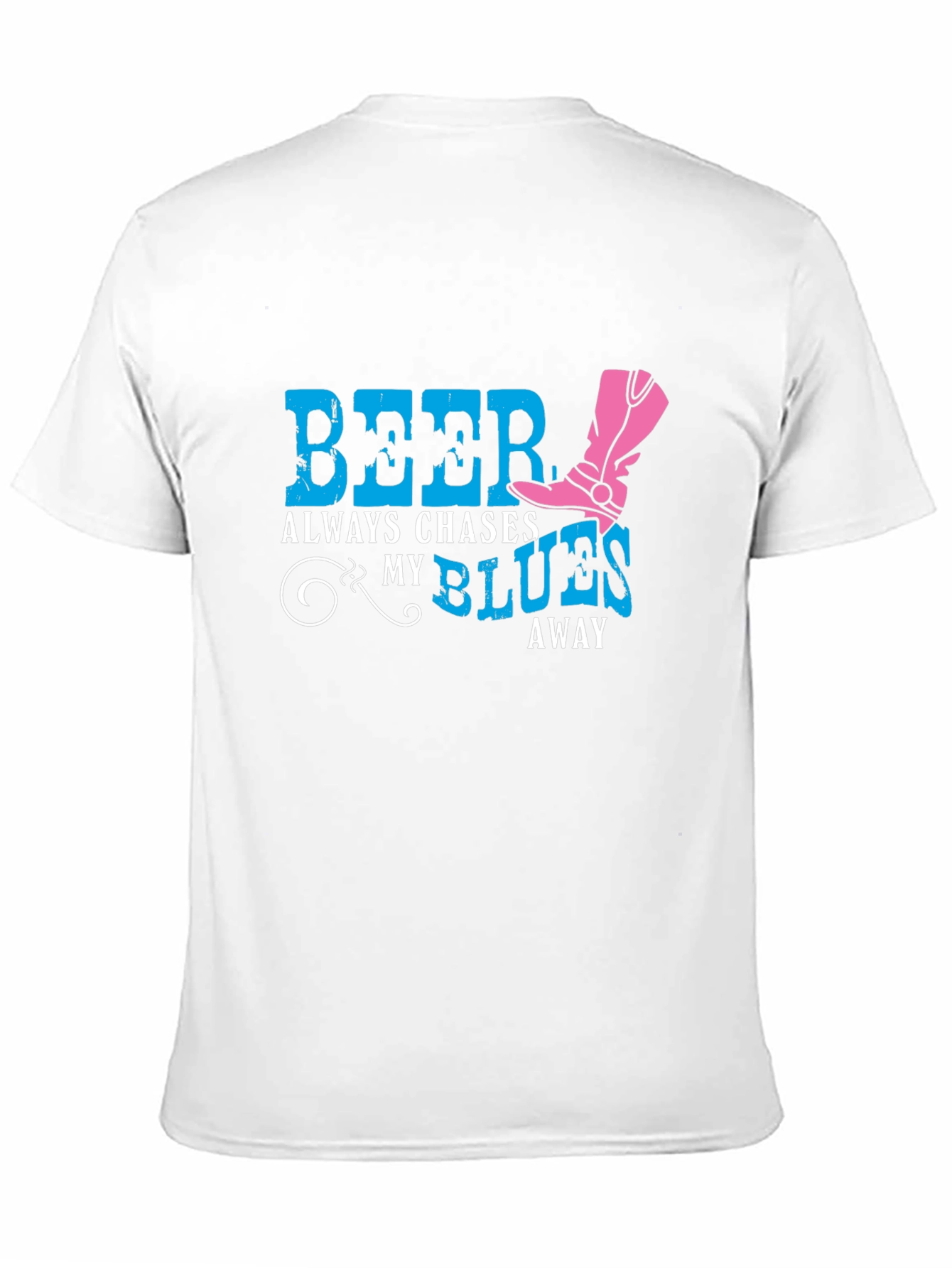 Black Beer Chases My Blues Away Graphic Tee view 11