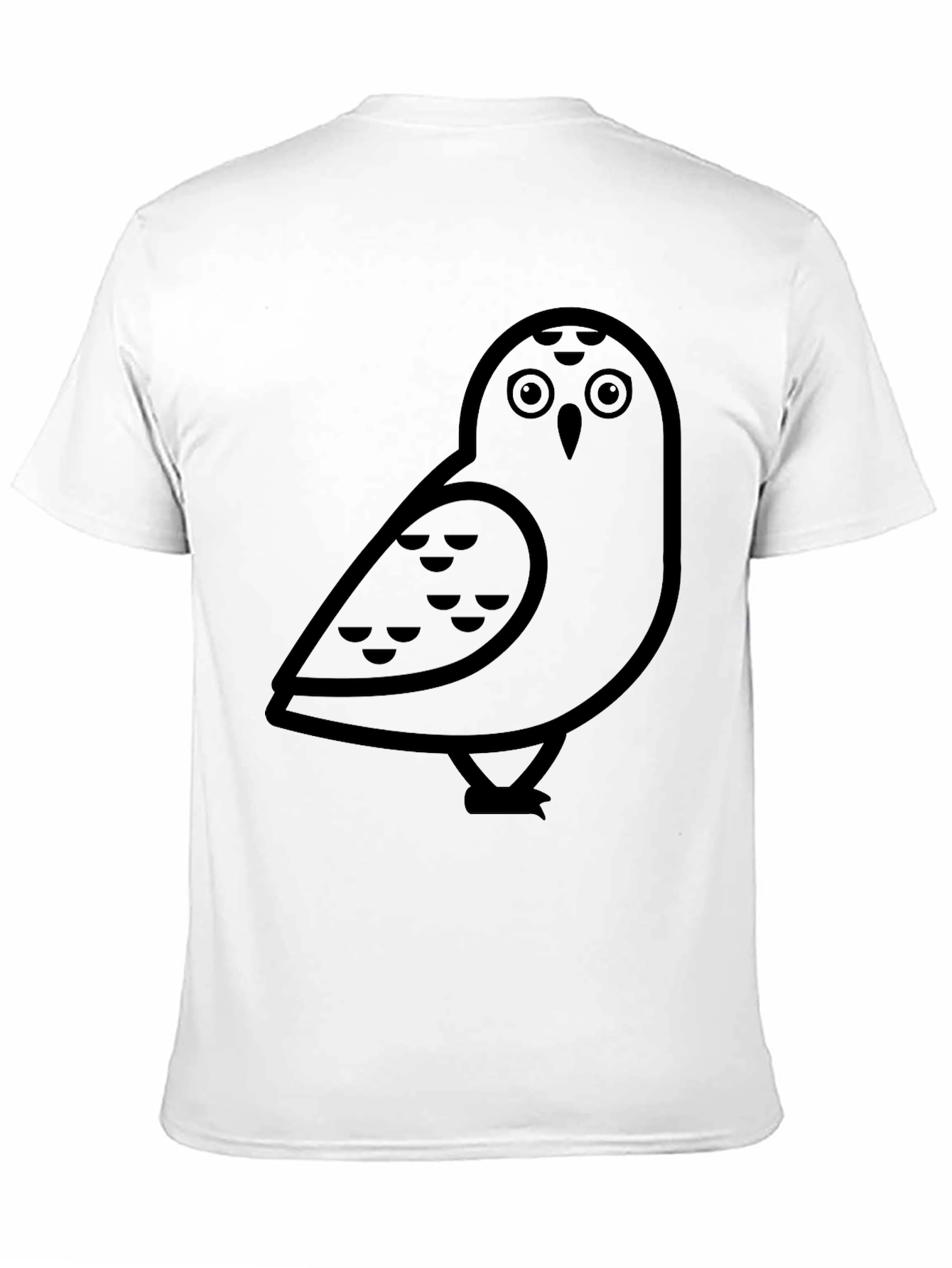 Black Black Owl Graphic Tee - Men's Casual T-Shirt view 11