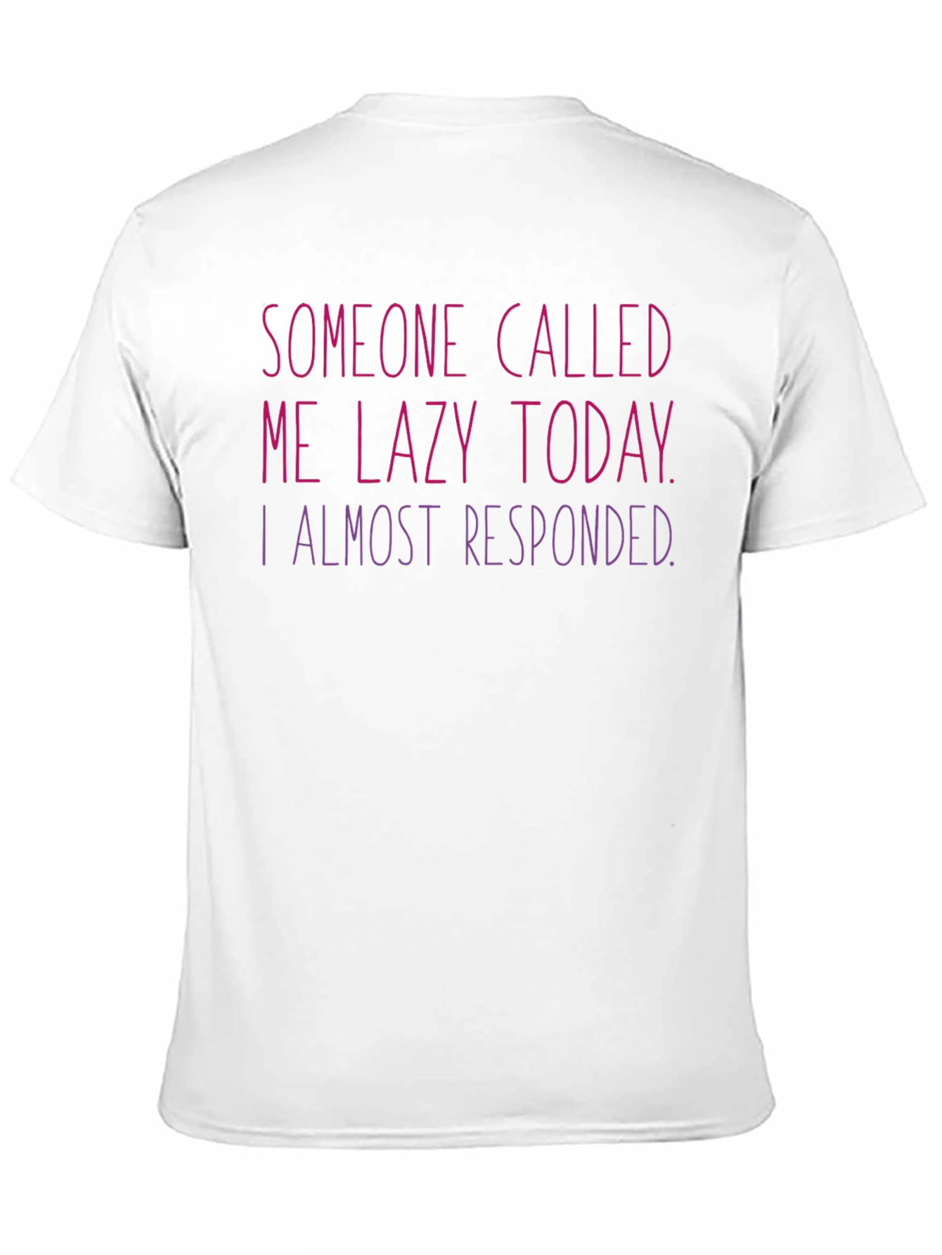 Black Lazy Today T-Shirt - Humorous Graphic Tee view 11