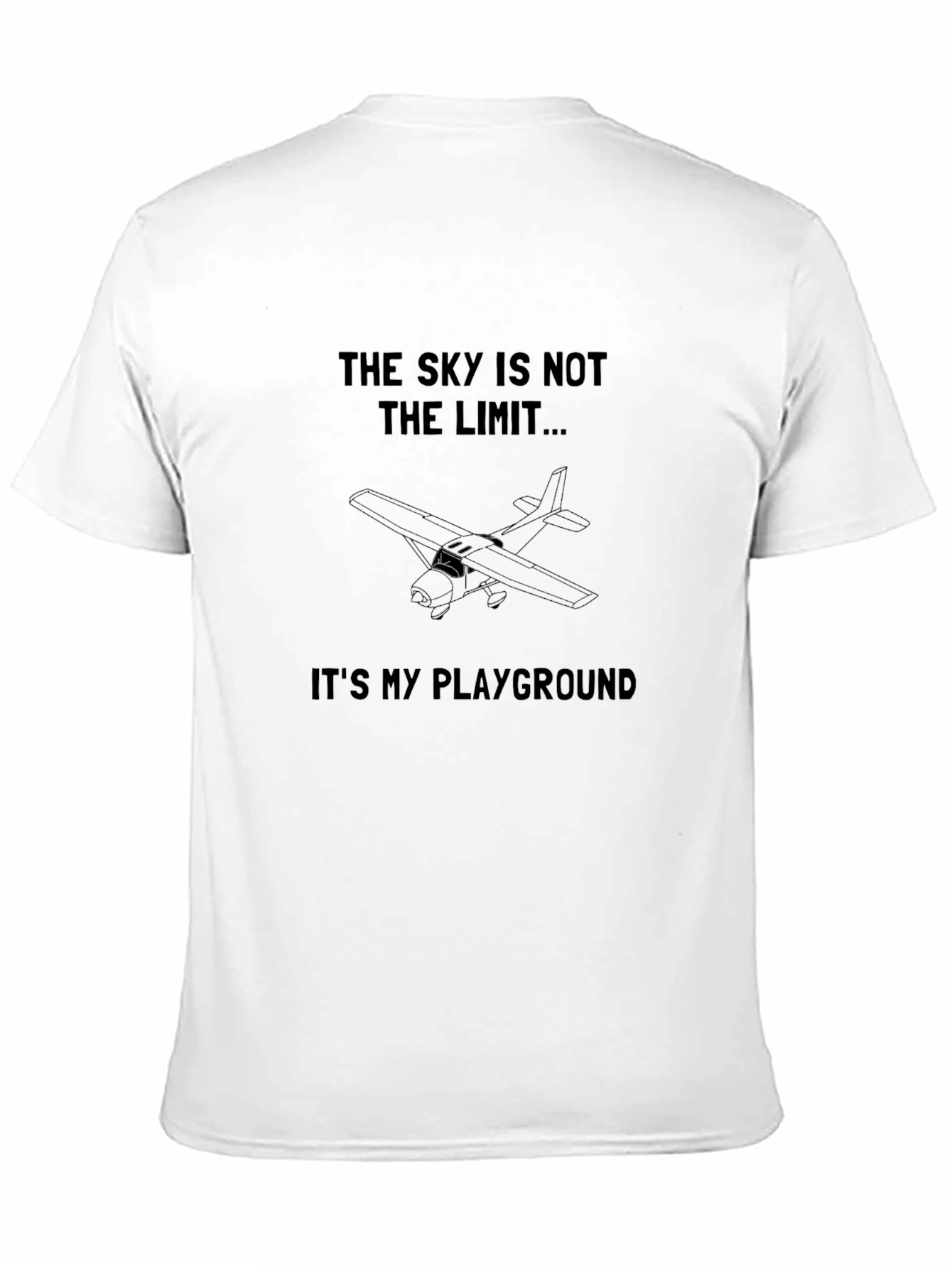 Pilot's Playground T-Shirt - Sky is Not The Limit Aviation Tee - 11