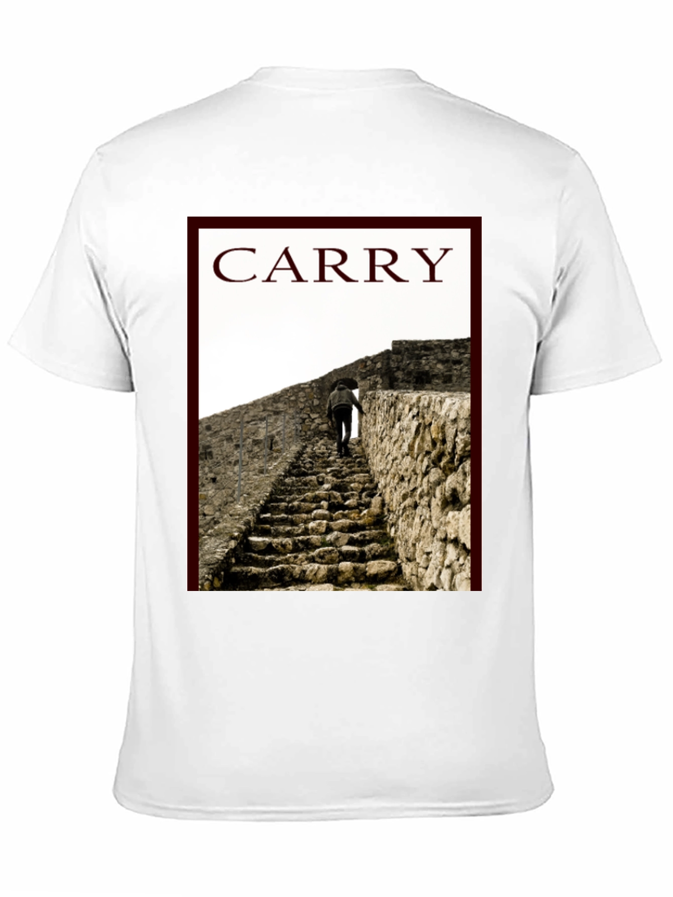 Black Carry Graphic Tee - Climb Your Way Up! view 11