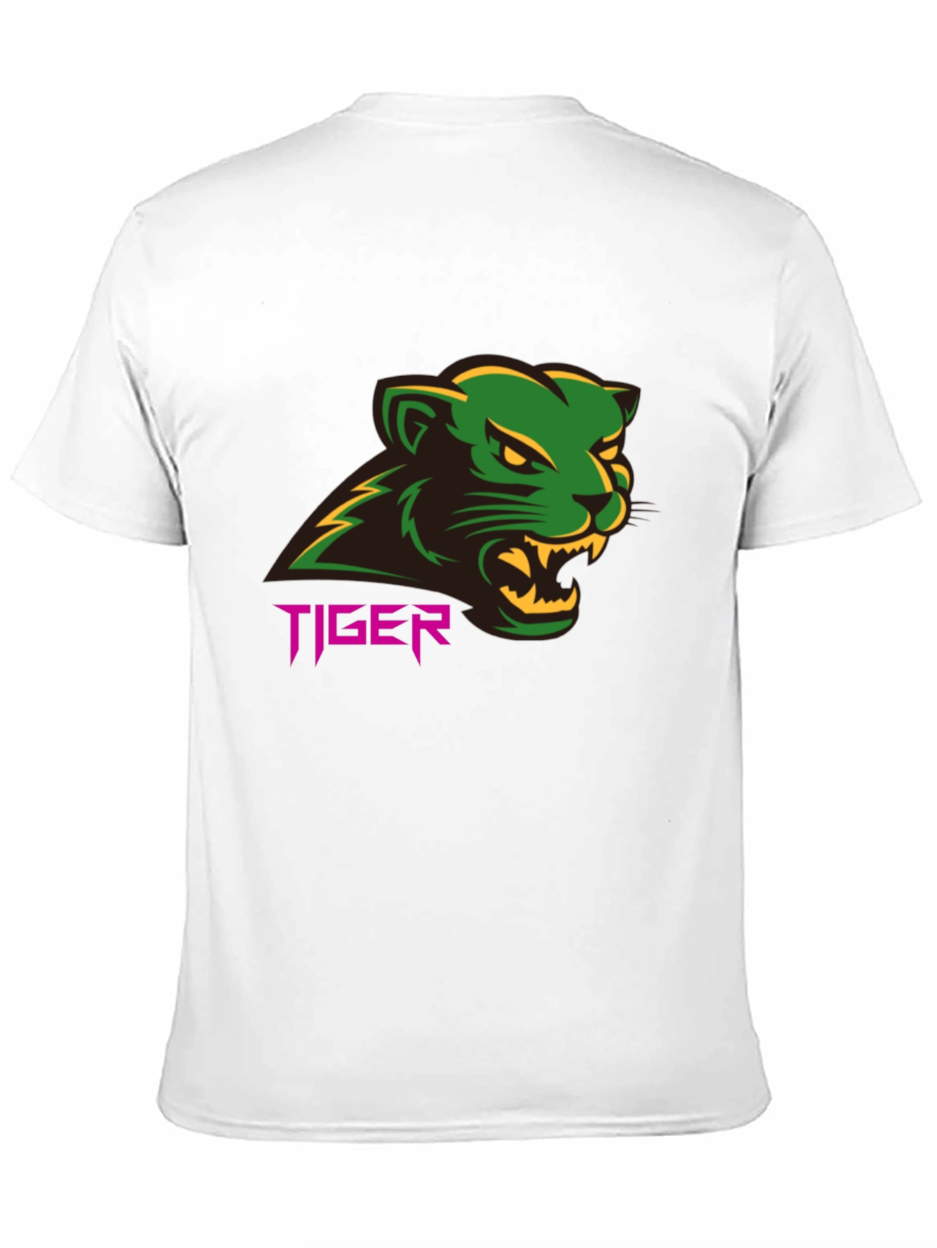 Black Tiger Graphic Tee - Bold Black T-Shirt view 11