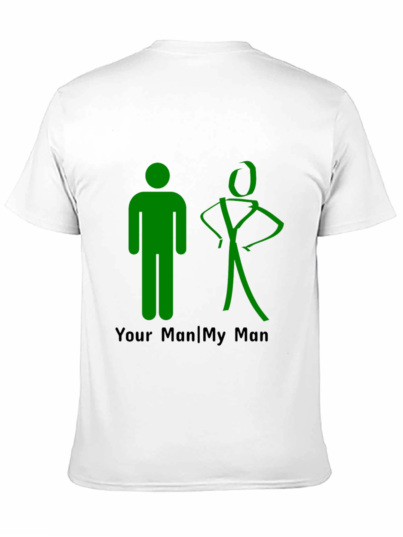 Black Your Man My Man Graphic Tee - Humorous T-Shirt view 11