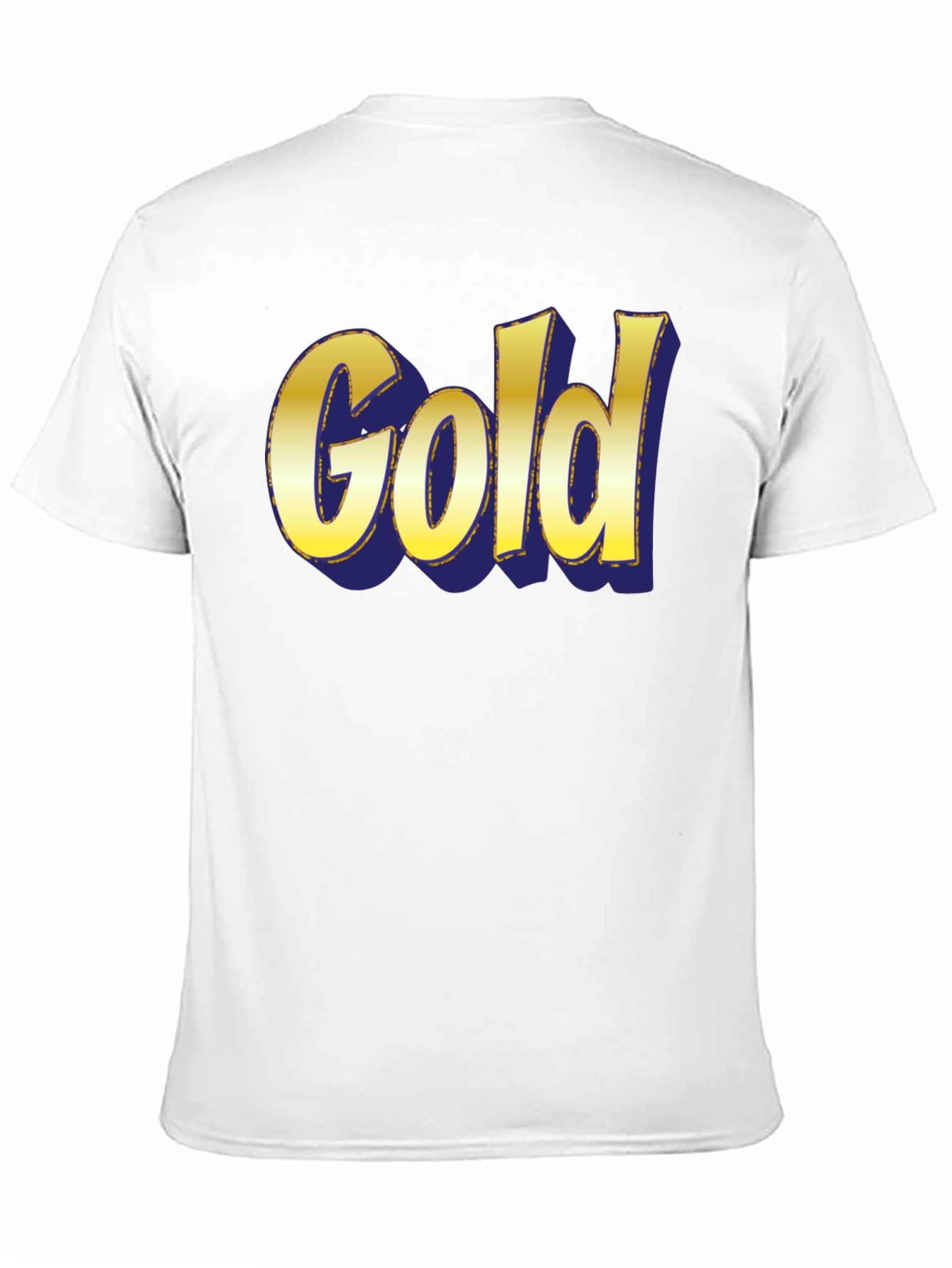 Black Bold "Gold" Graphic Print Crew Neck T-Shirt view 11