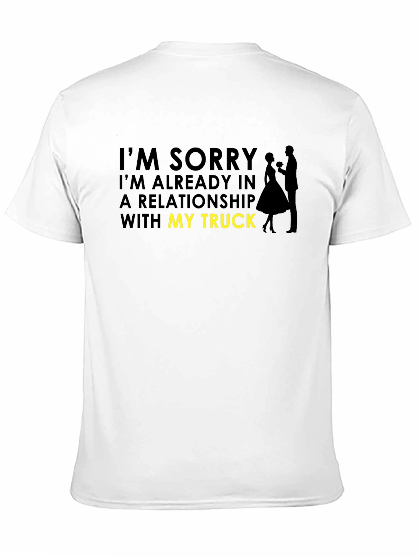 Black Truck Relationship Graphic Tee - Novelty Shirt view 11