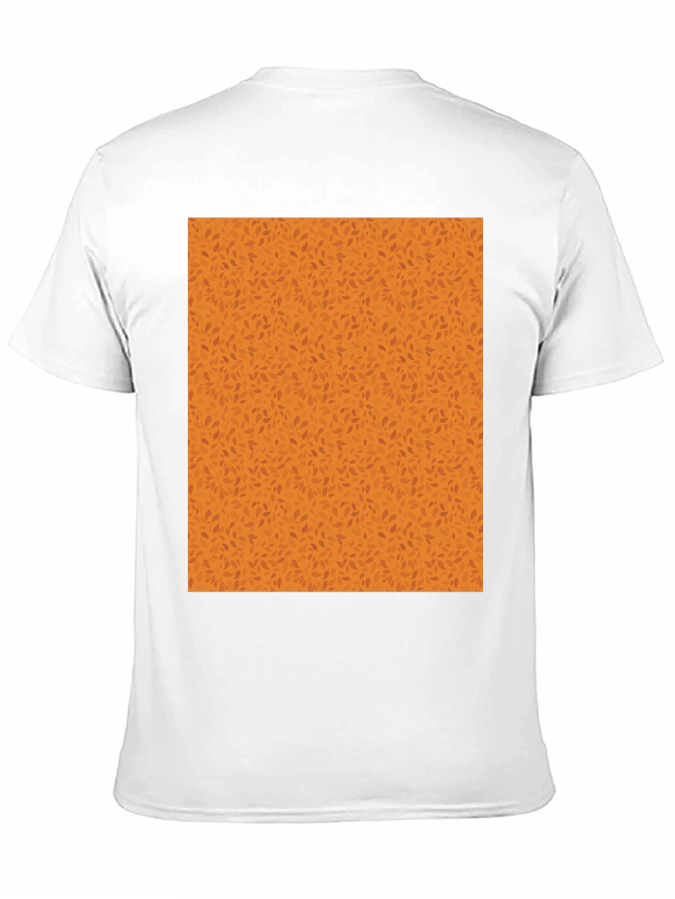 Black Black Tee with Autumn Leaf Pattern view 11