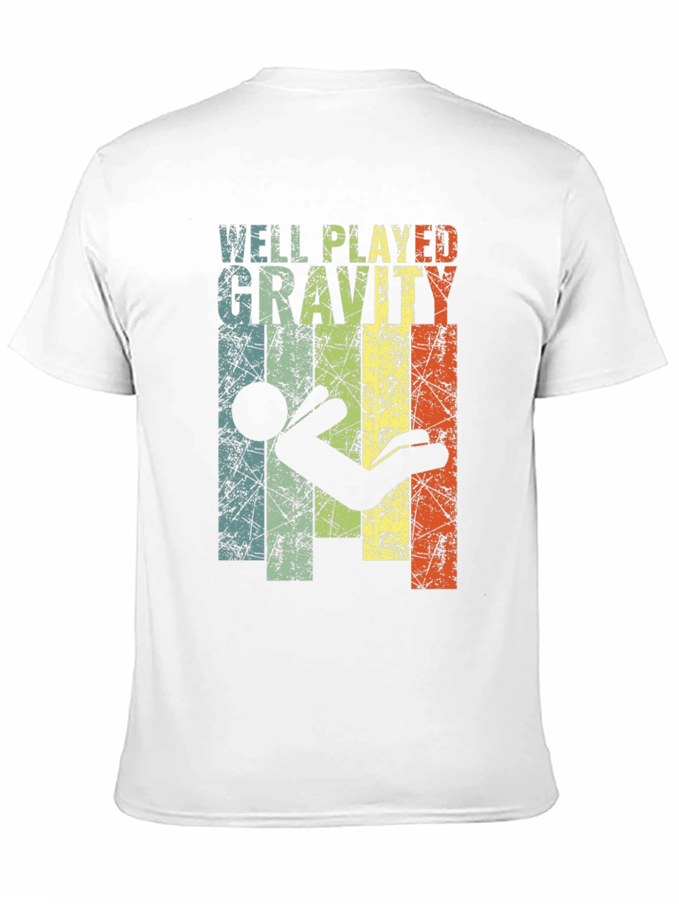 Black Well Played Gravity Graphic T-Shirt - Funny Design view 11