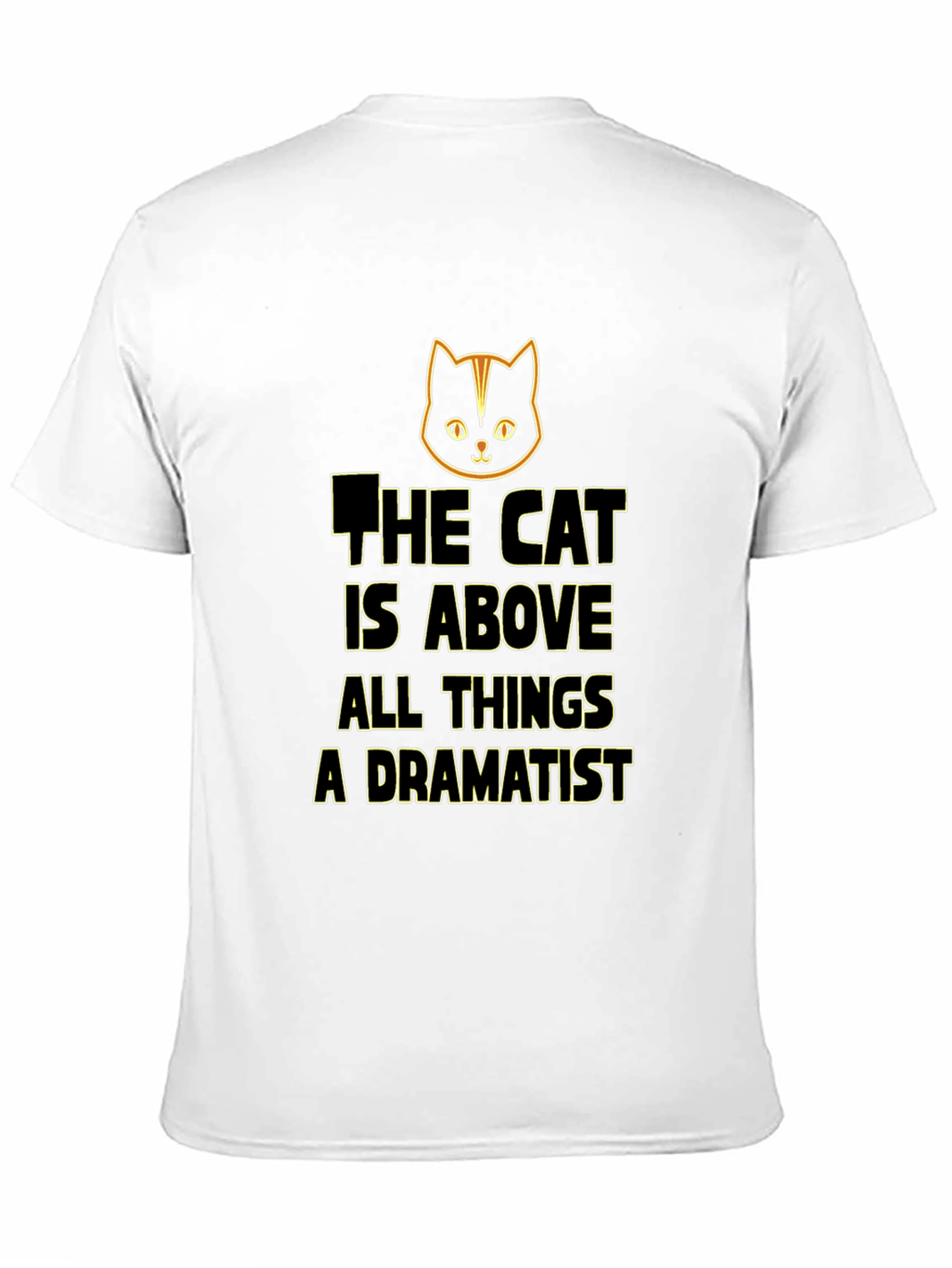 Black Cat Above All Things Dramatist Black T-Shirt view 11