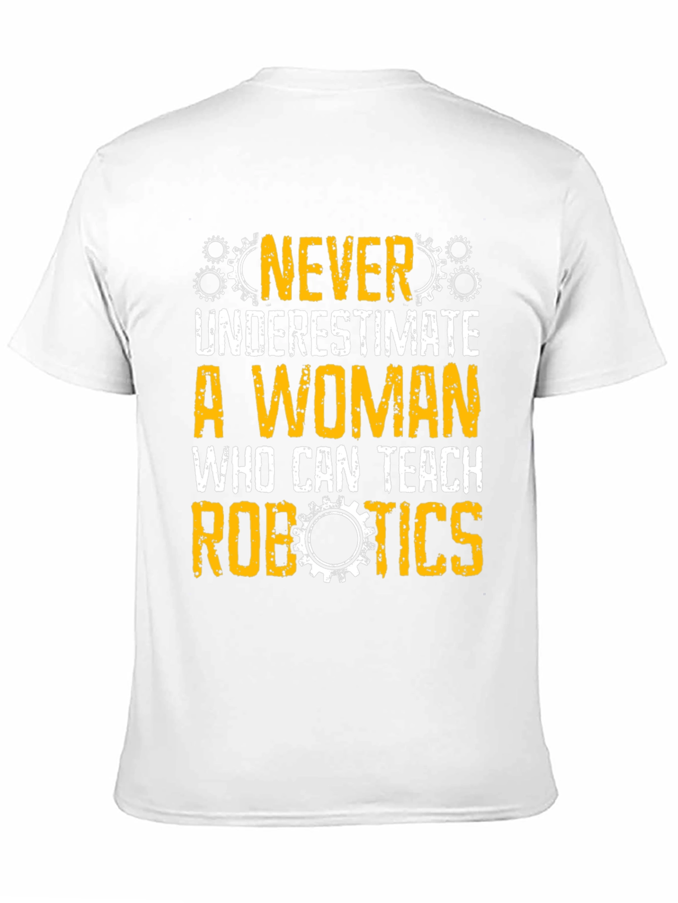 Black Never Underestimate Woman Robotics Teacher T-Shirt view 11