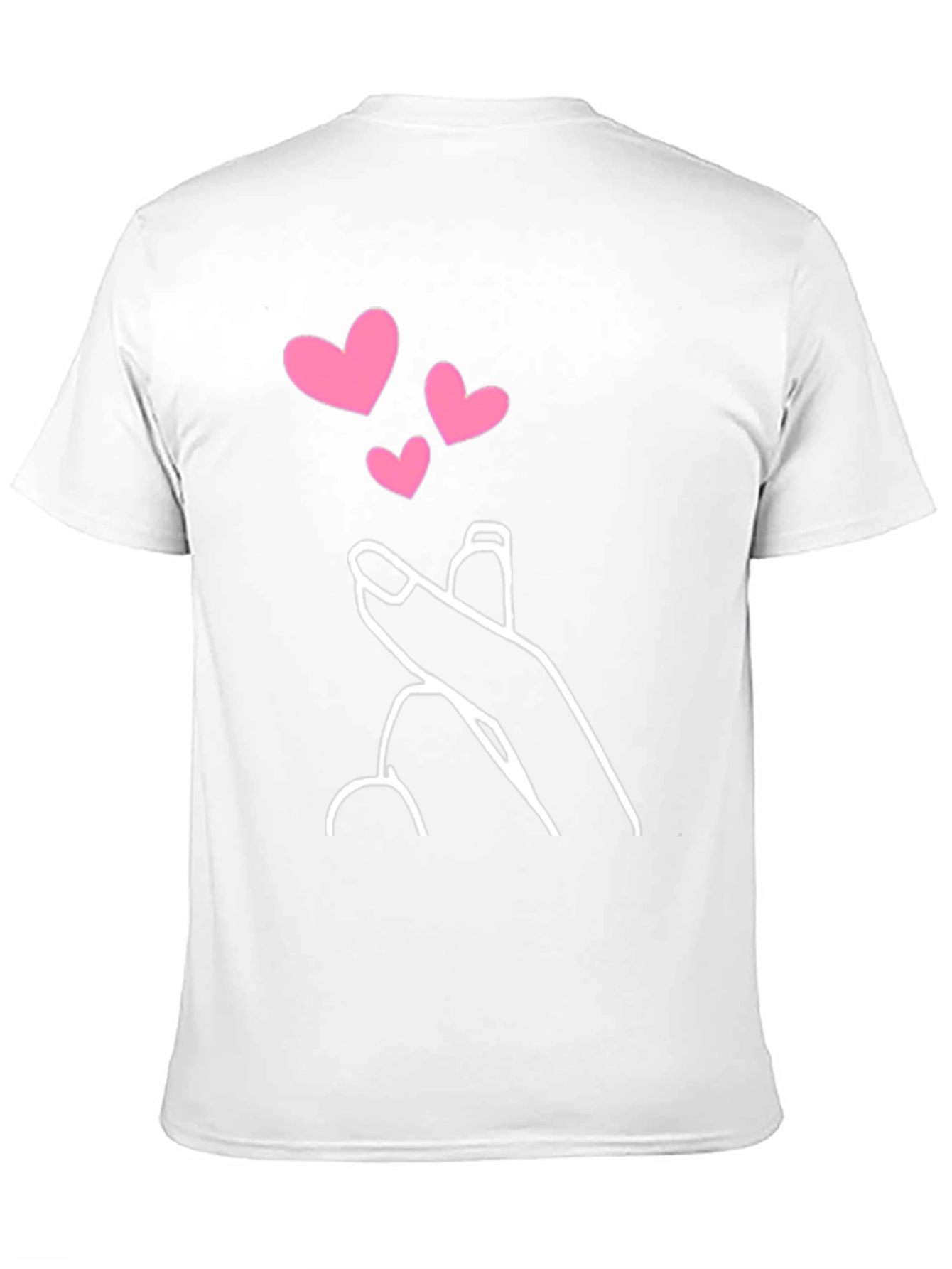 Black Heart Finger Gesture Graphic Tee - Stylish Casual Wear view 11