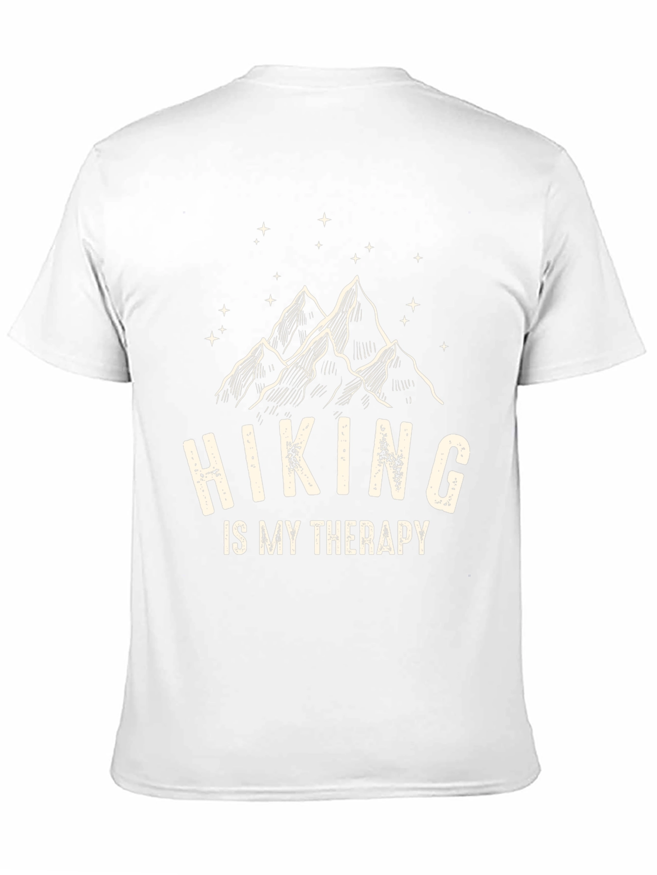Black Hiking is My Therapy Black T-Shirt view 11