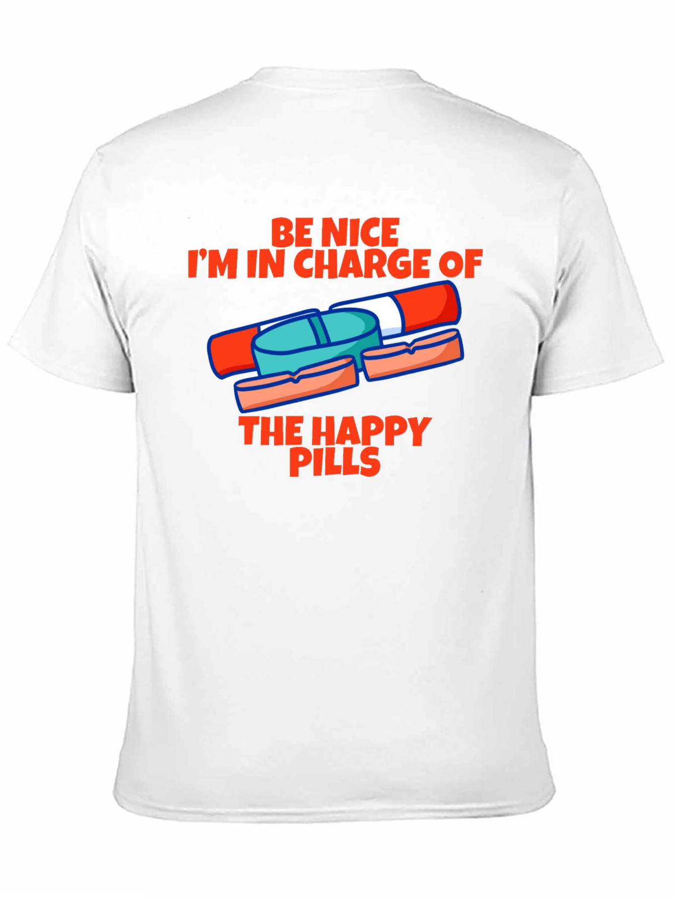 Black Happy Pills Graphic Tee - Be Nice T-Shirt view 11