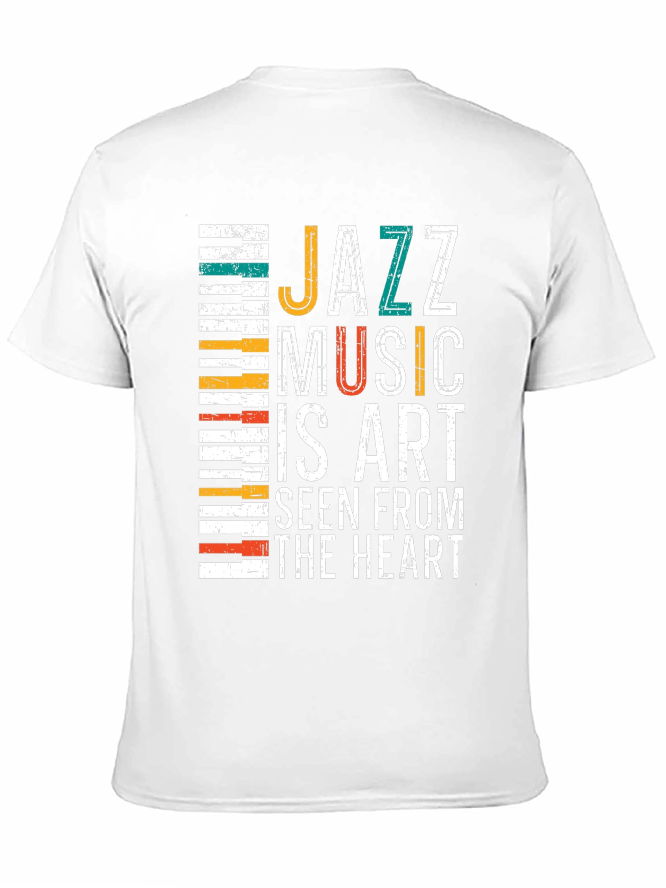 Black Jazz Music Art T-Shirt view 11