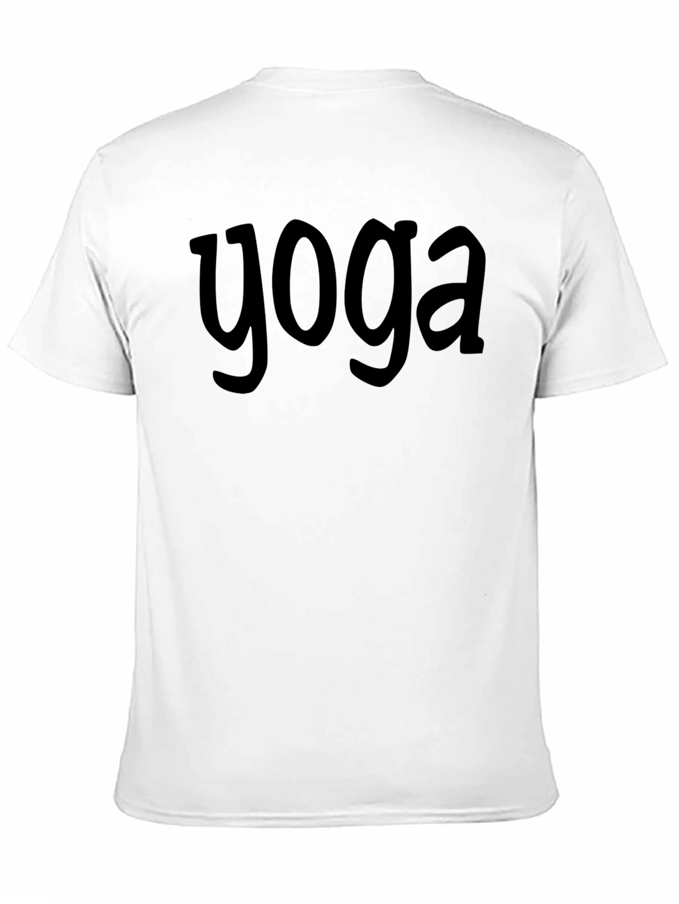 Black Yoga Tee - Relaxed Fit Graphic T-Shirt view 11
