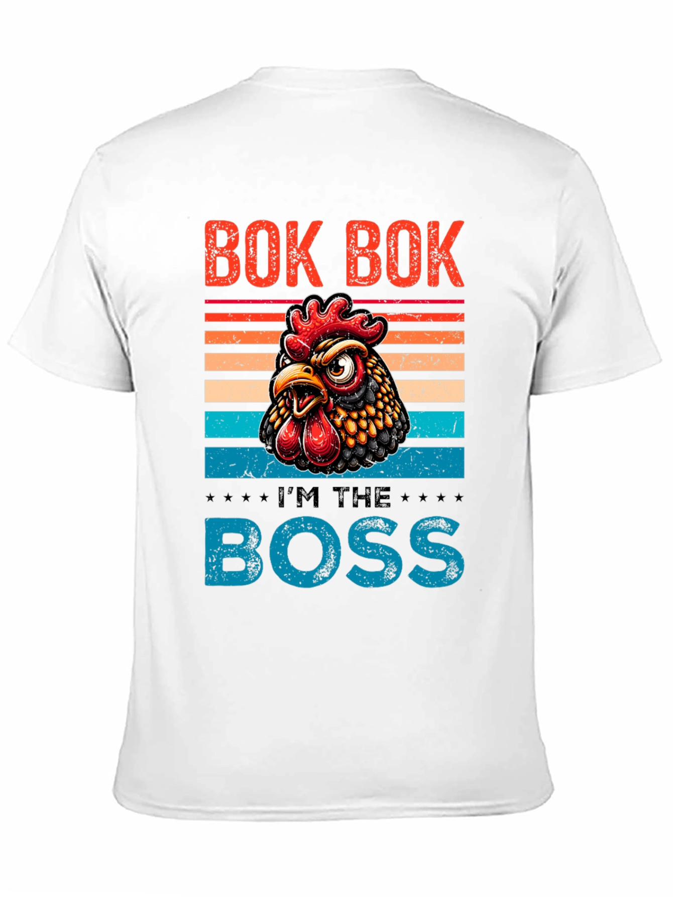 Black Bok Bok I'm the Boss Chicken Graphic Tee view 11