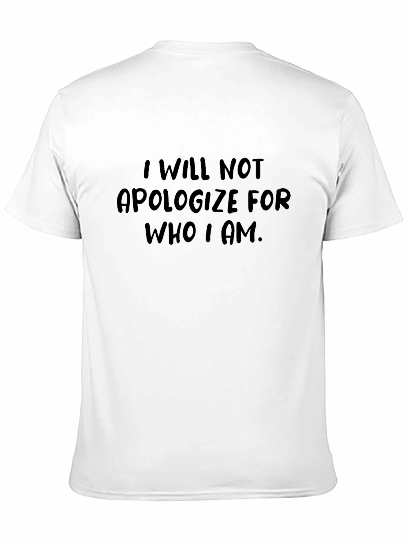 Black I Will Not Apologize T-Shirt view 11