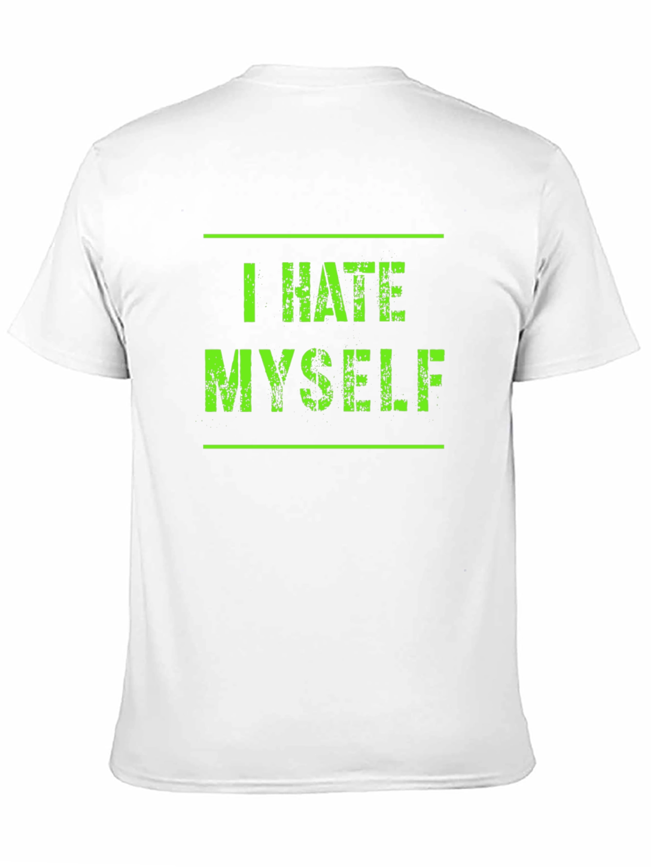 Black I Hate Myself Graphic Tee - Black view 11