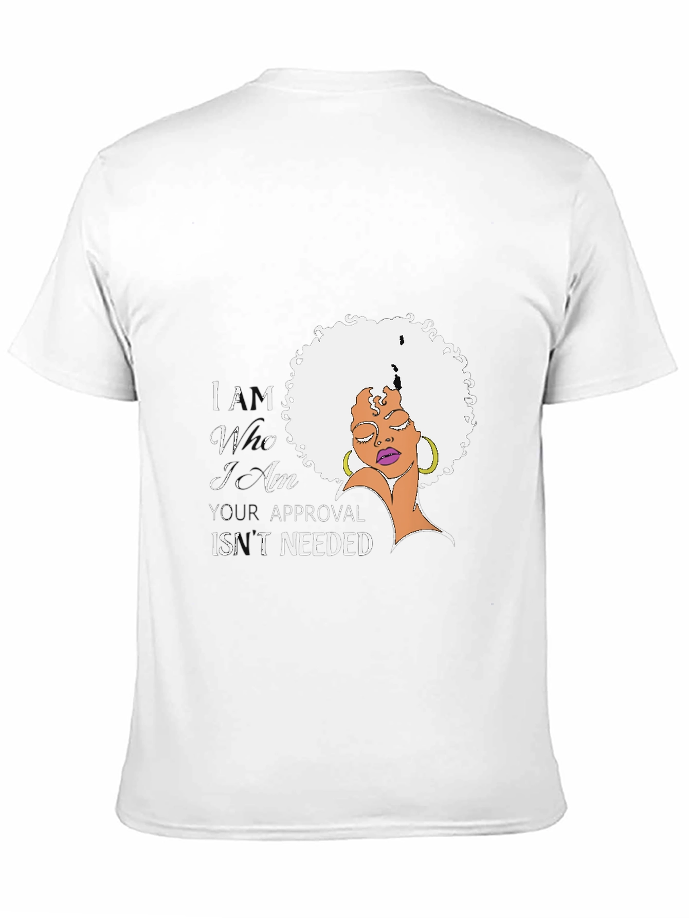 Black Confidence Black T-Shirt - Afro Woman Empowerment view 11