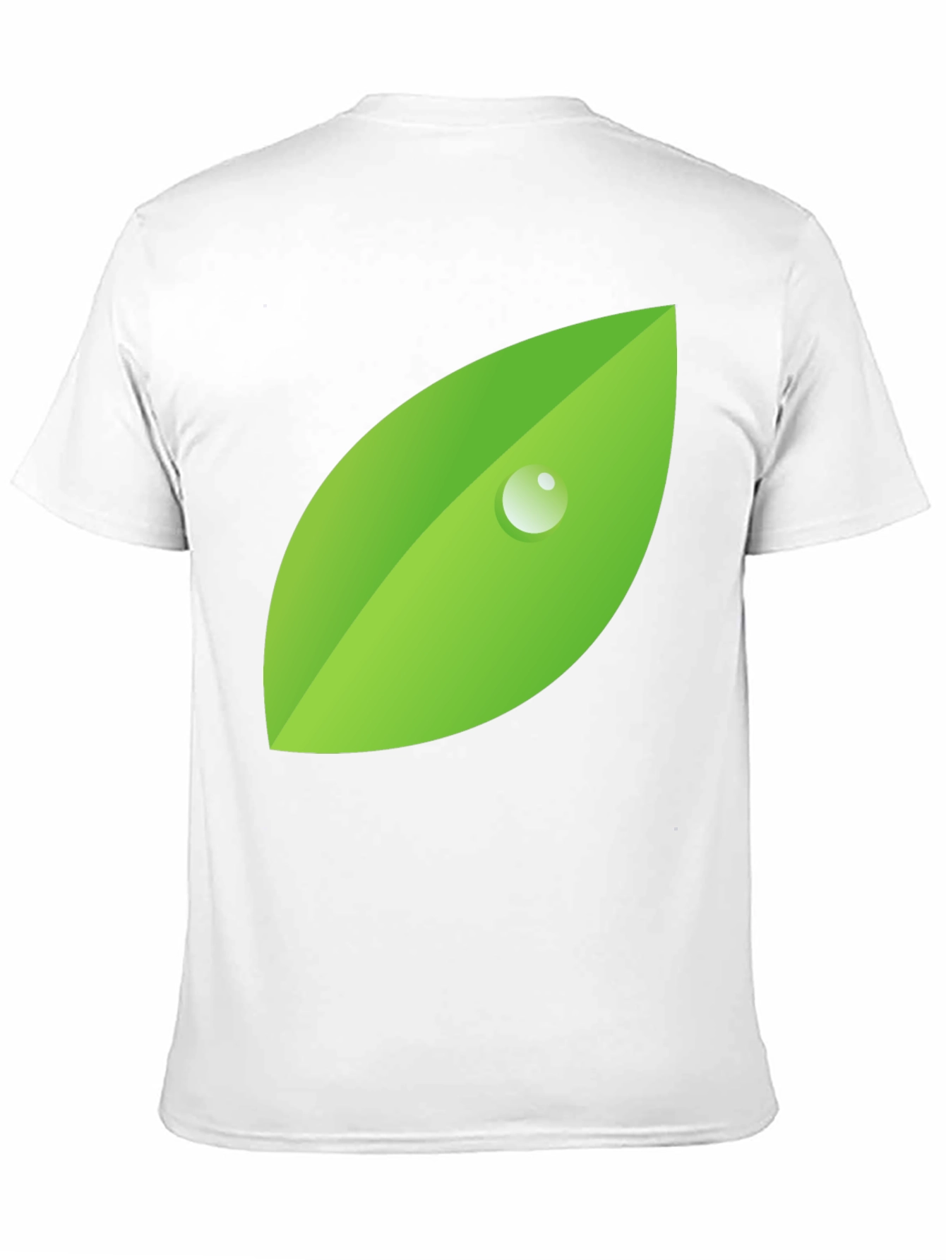 Nature's Drop Tee - Black, Leaf Graphic - 11