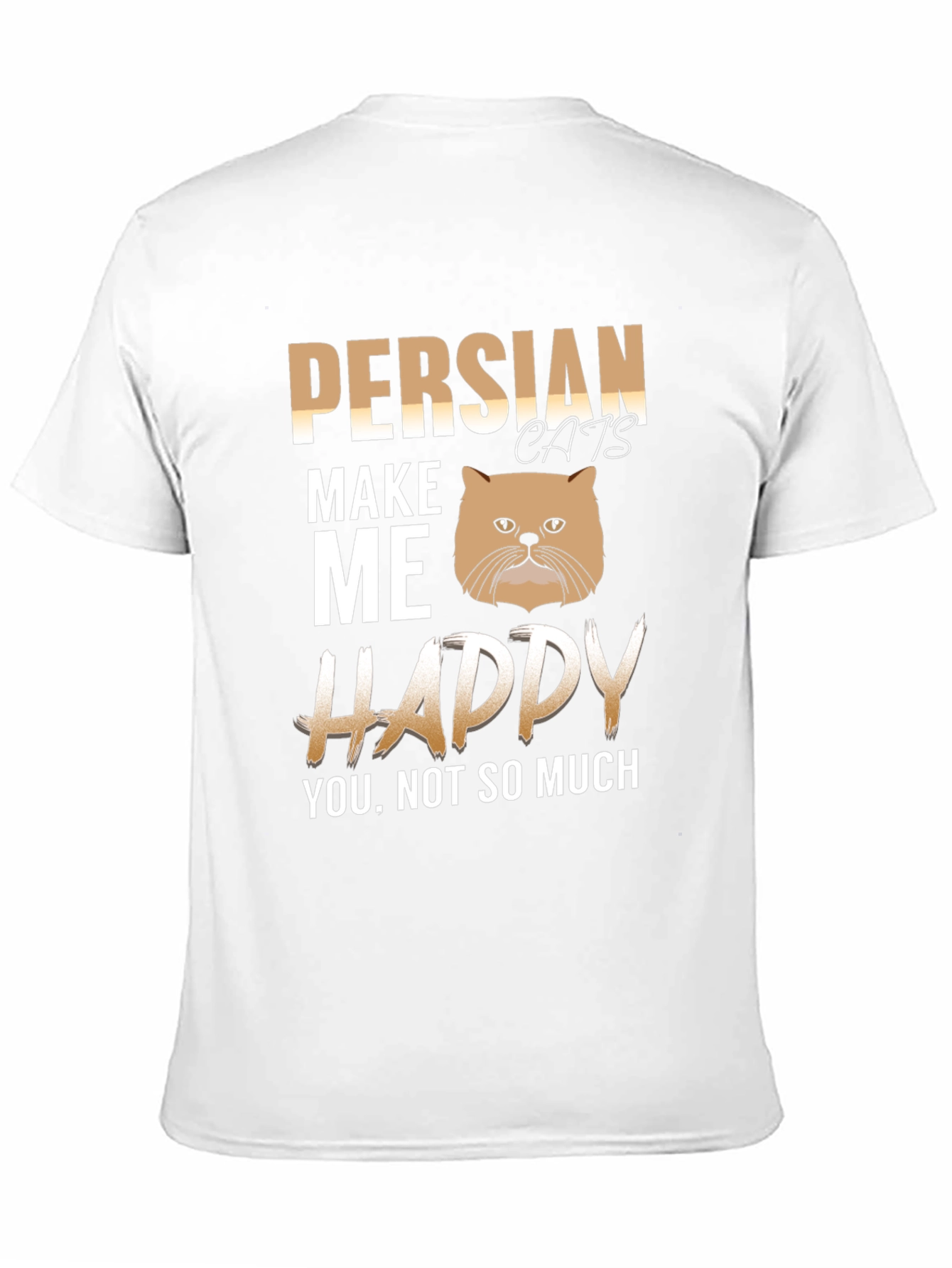 Black Persian Cat Lover T-Shirt - Funny Cat Person Tee view 11