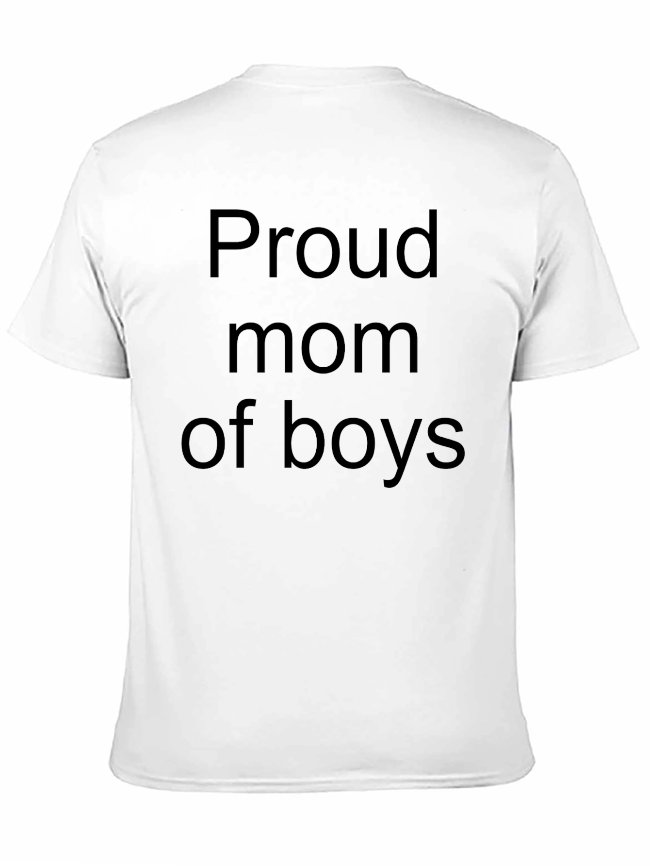 Black Proud Mom of Boys T-Shirt view 11