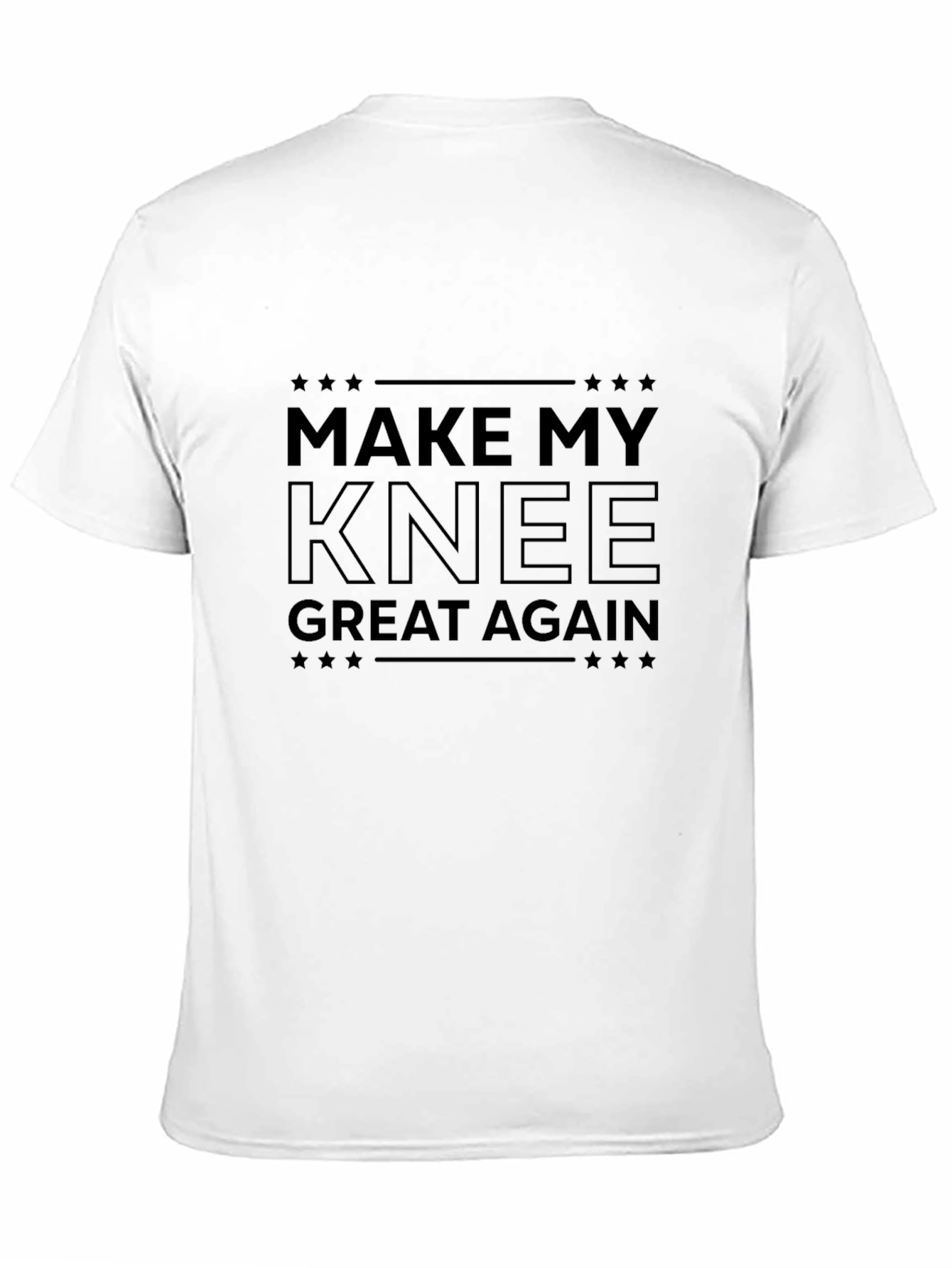 Black Make My Knee Great Again Black T-Shirt view 11