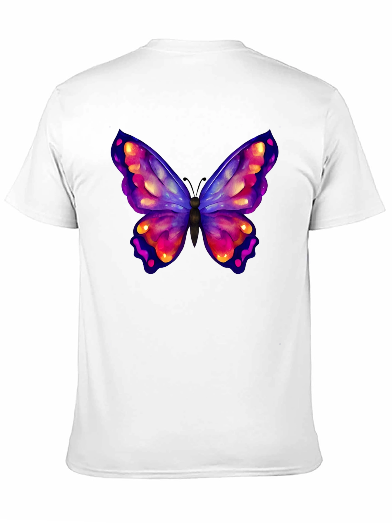 Black Butterfly Graphic Black T-Shirt view 11