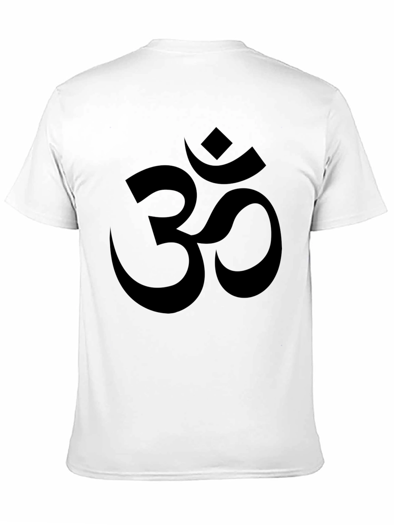 Black Men's Black Om Symbol T-Shirt view 11