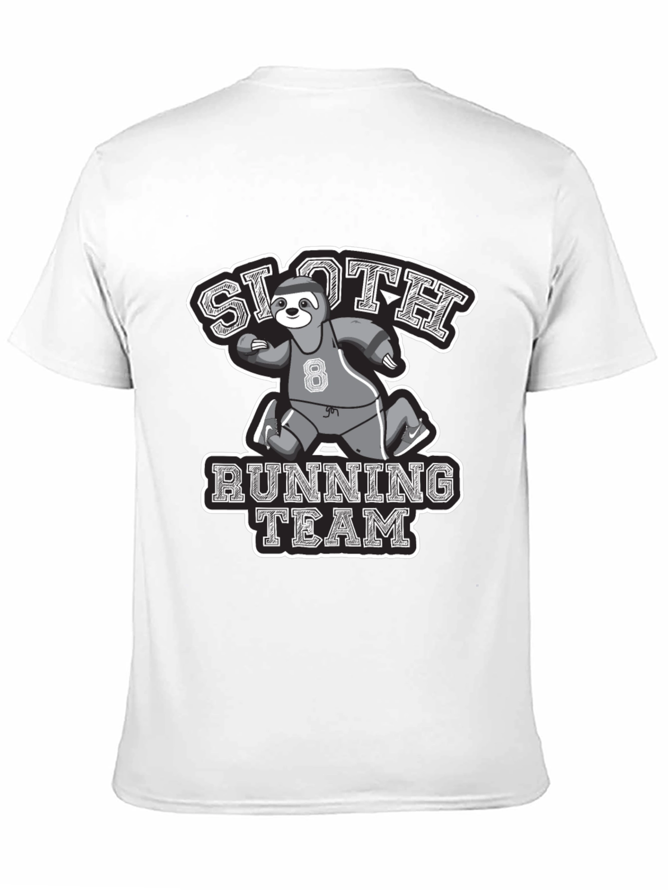 Black Sloth Running Team Graphic Tee view 11