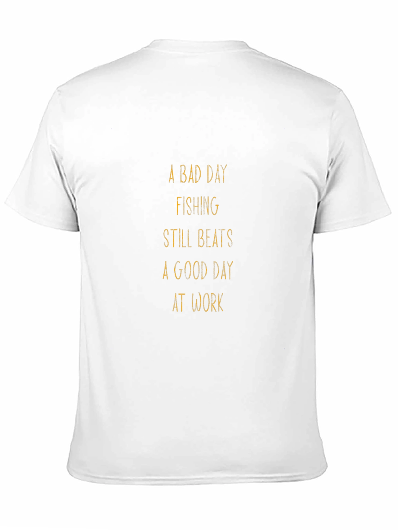 Black Fishing Beats Work T-Shirt - Perfect for Anglers! view 11