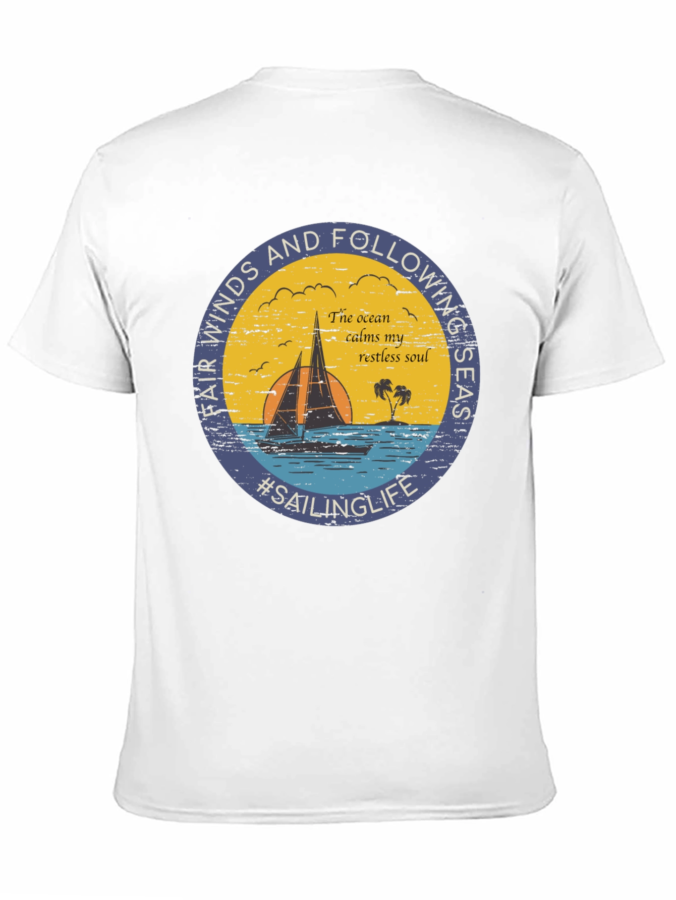 Black Sailing Life Graphic Tee - Fair Winds & Following Seas view 11