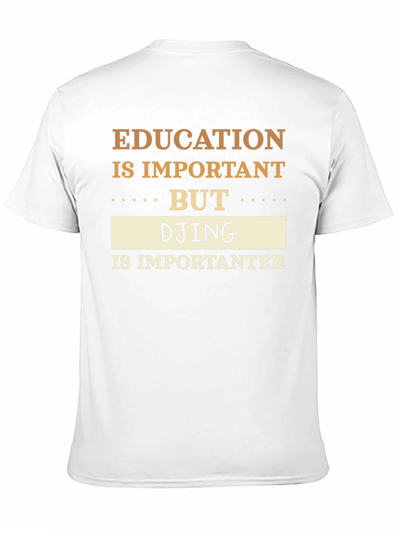 Black Education vs DJing T-Shirt Funny DJ Gift view 11