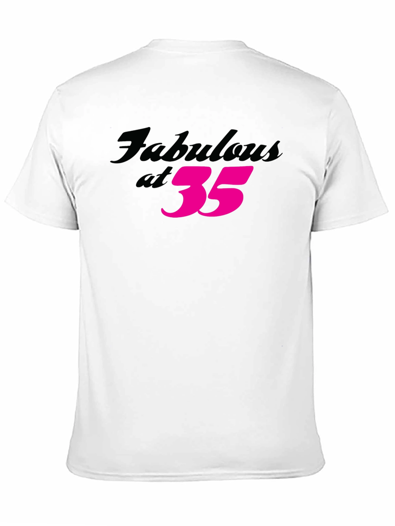 Black Fabulous at 35 Birthday T-Shirt view 11