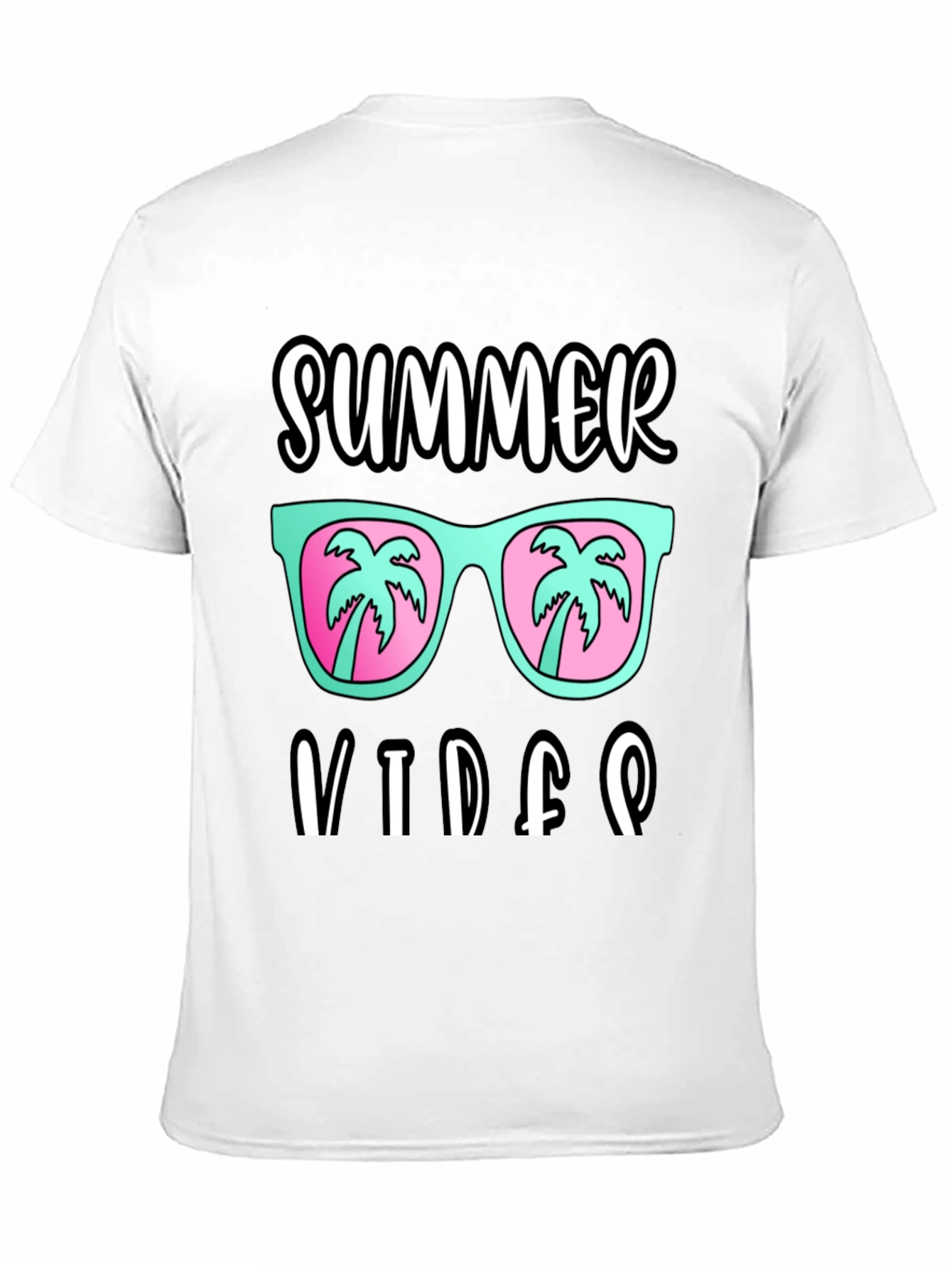 Black Summer Vibes T-Shirt view 11