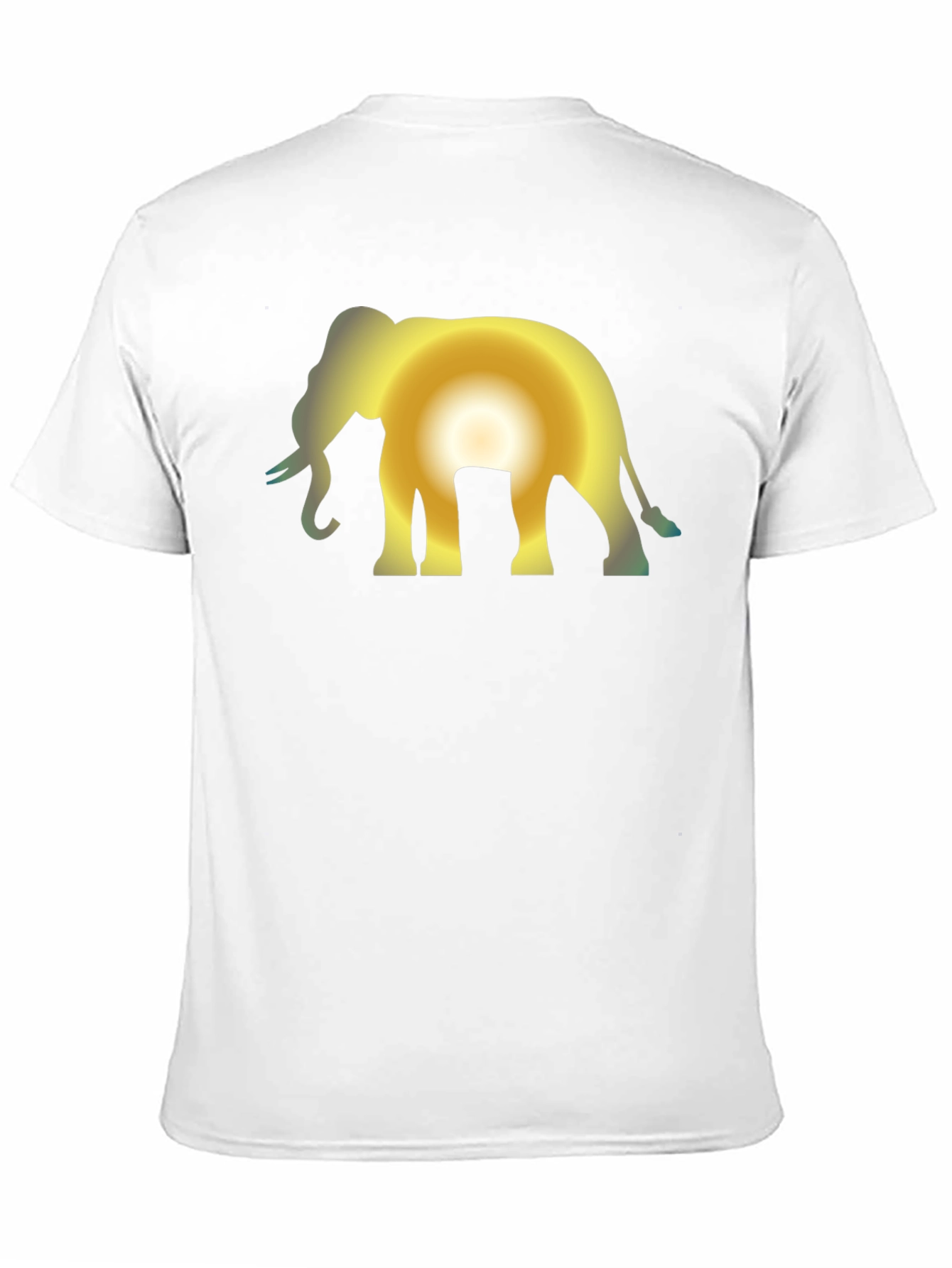 Black Elephant Sunset Black T-Shirt view 11