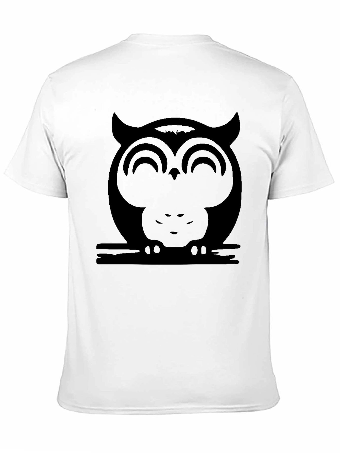Black Owl Graphic Black T-Shirt - Unisex Style view 11