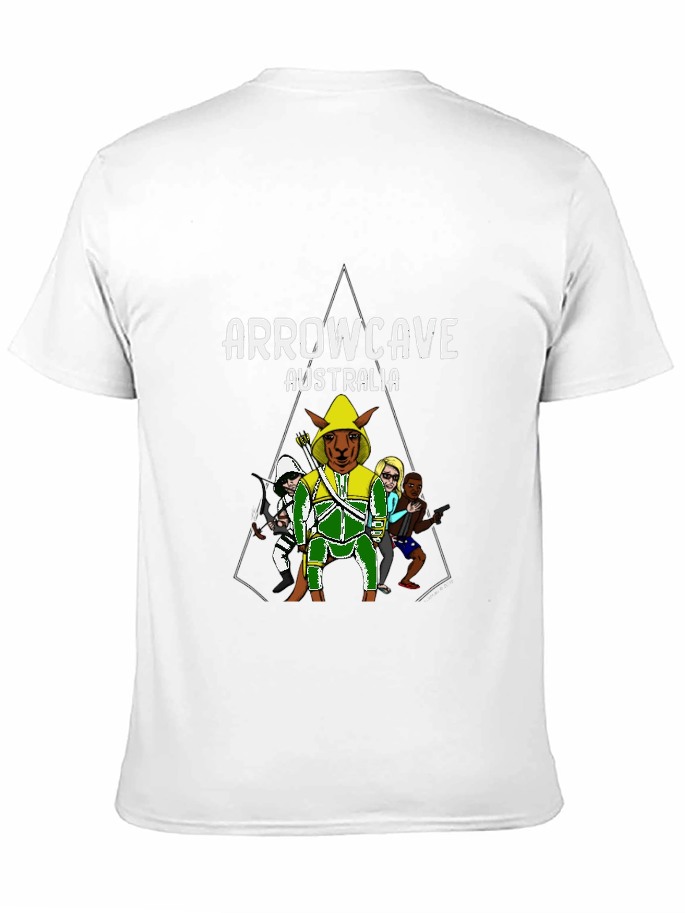 Black Arrowcave Australia T-Shirt Black view 11