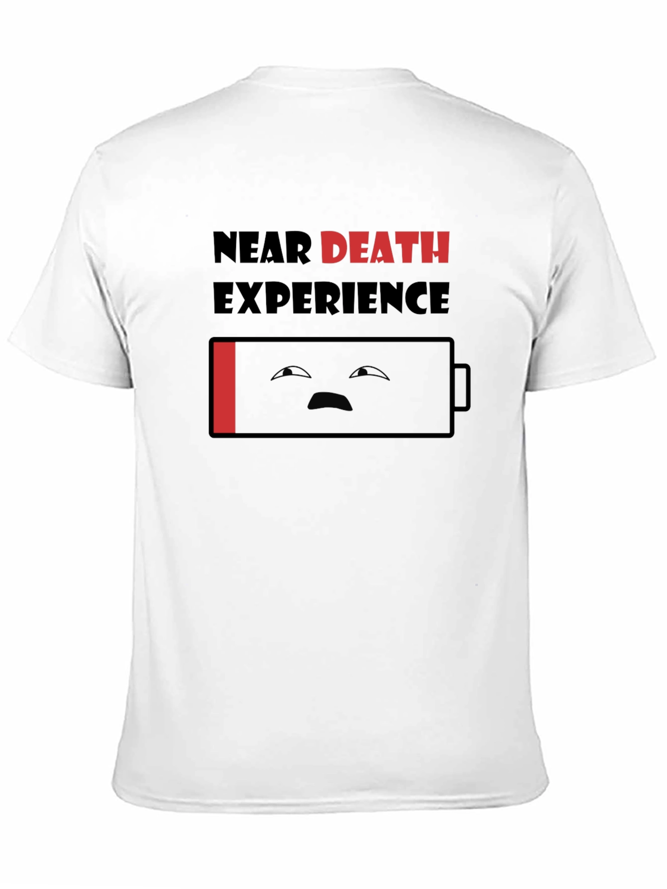Black Near Death Experience Funny Graphic T-Shirt view 11