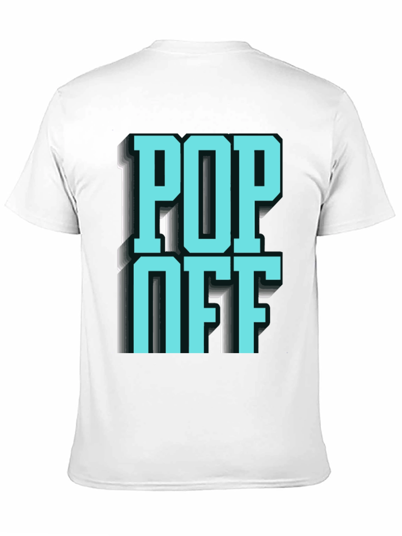 Black Pop Off Graphic T-Shirt - Statement Tee view 11