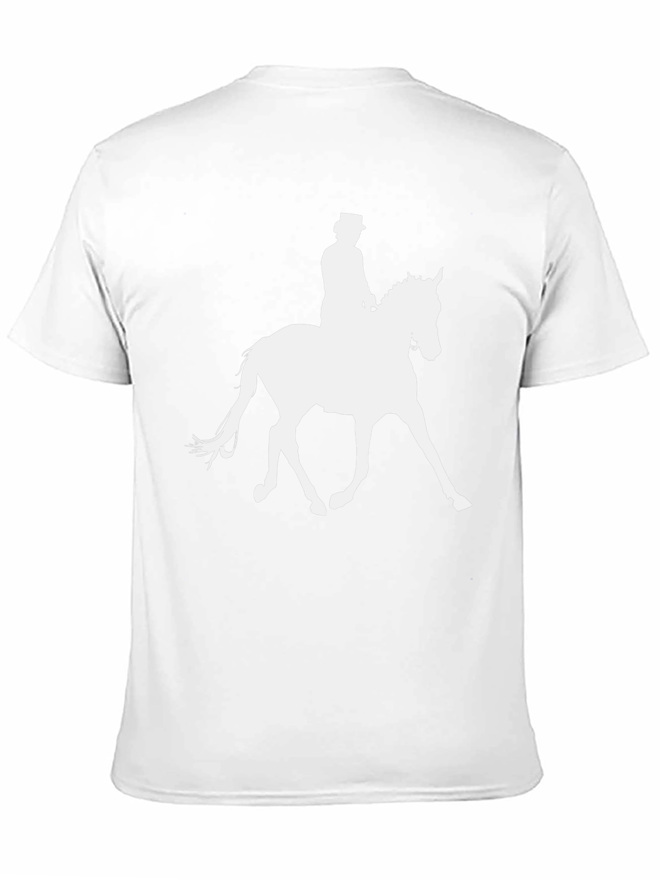 Black Equestrian T-Shirt - Horse Riding Silhouette Tee view 11