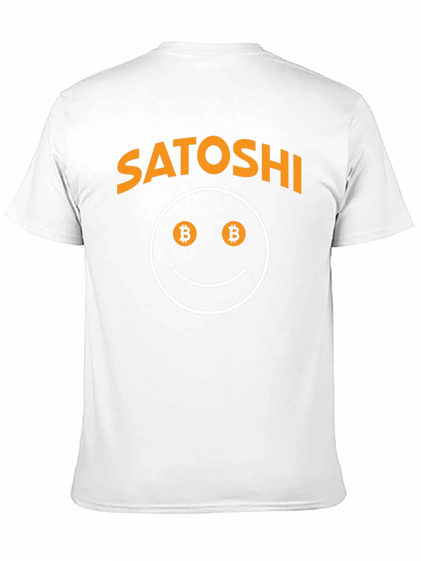Black Satoshi Bitcoin Smiley Face Graphic Tee view 11