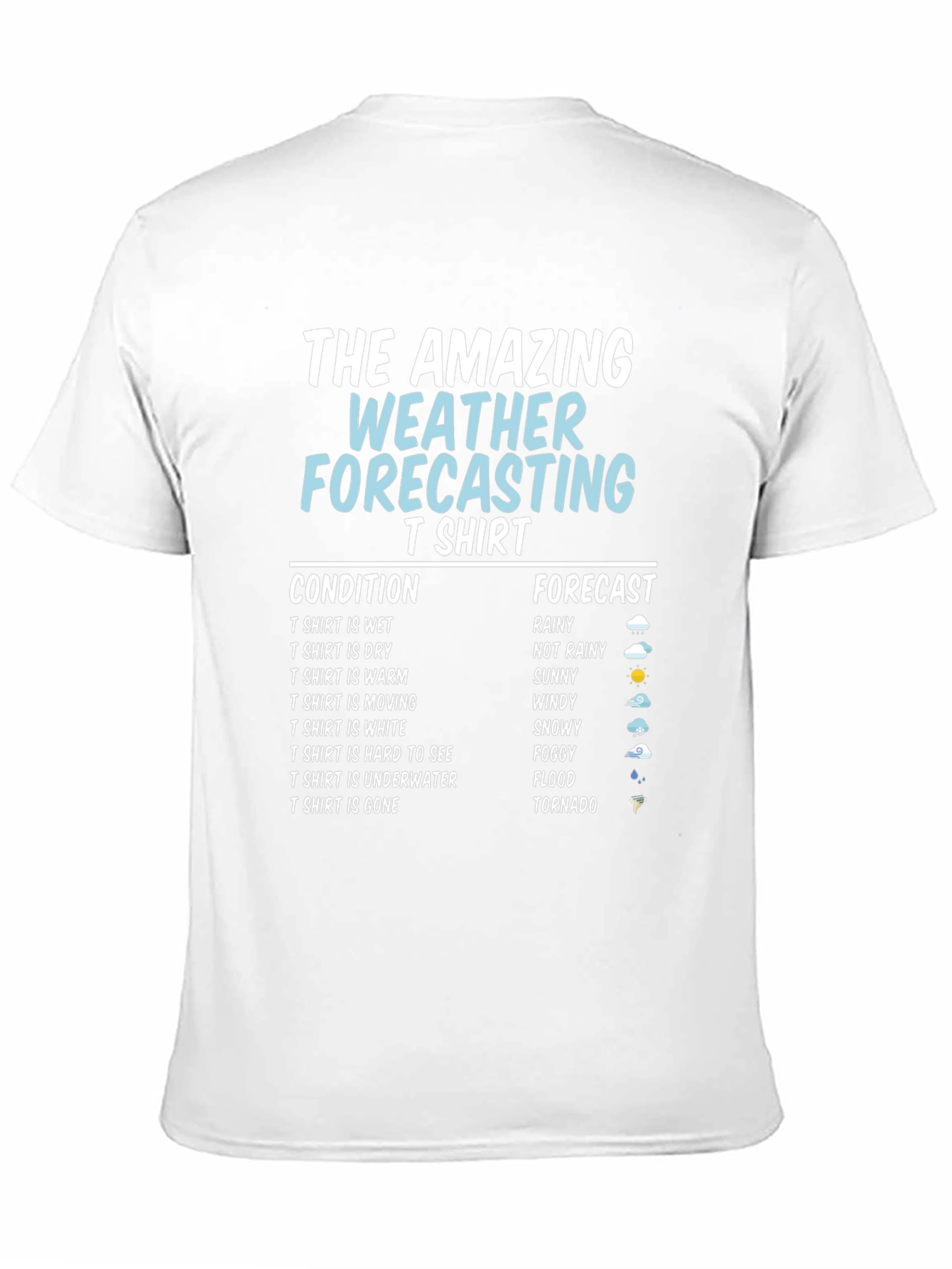 Black Amazing Weather Forecasting T-Shirt - Funny Gift view 11