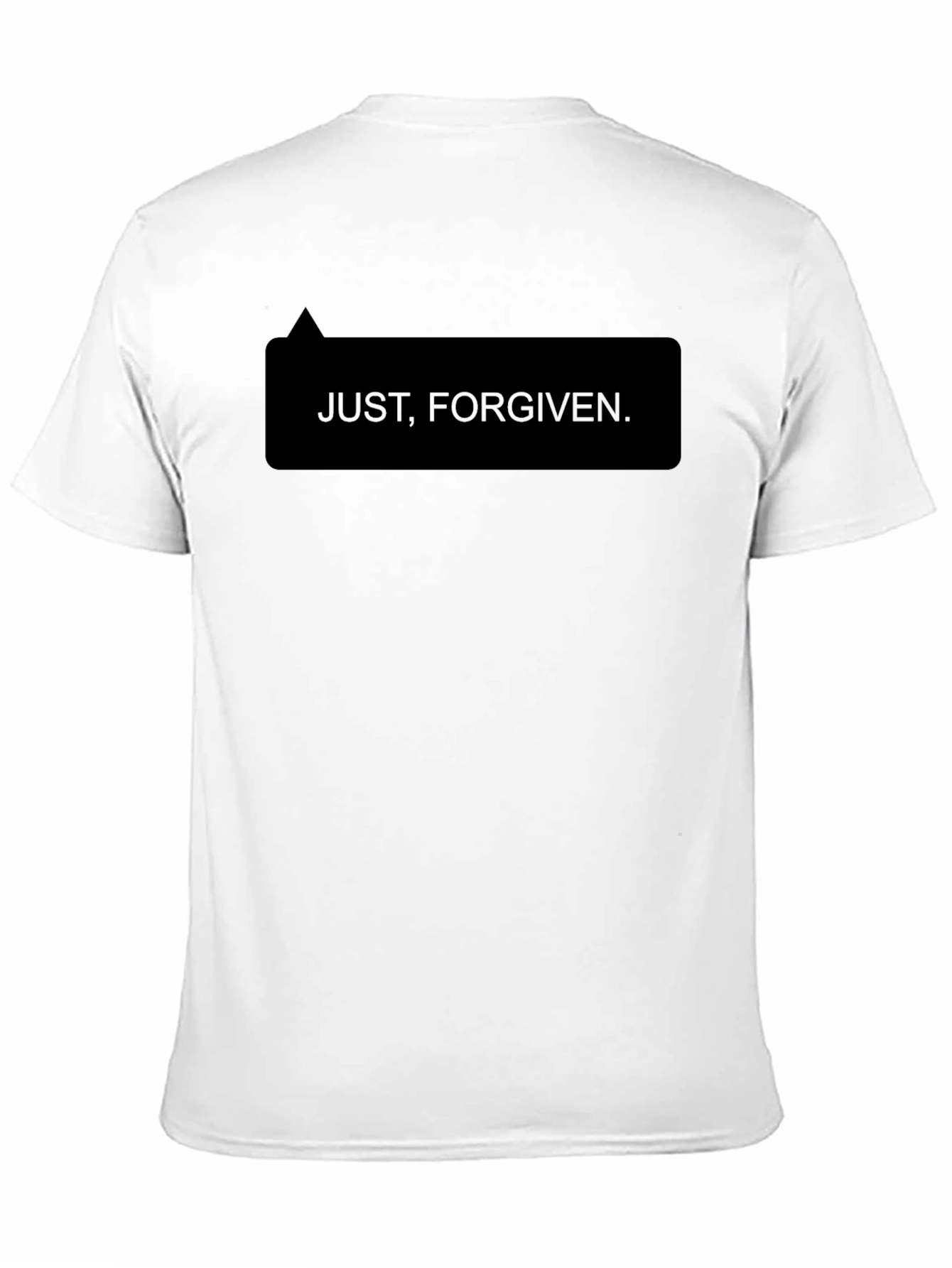 Black Just, Forgiven. Black T-Shirt view 11