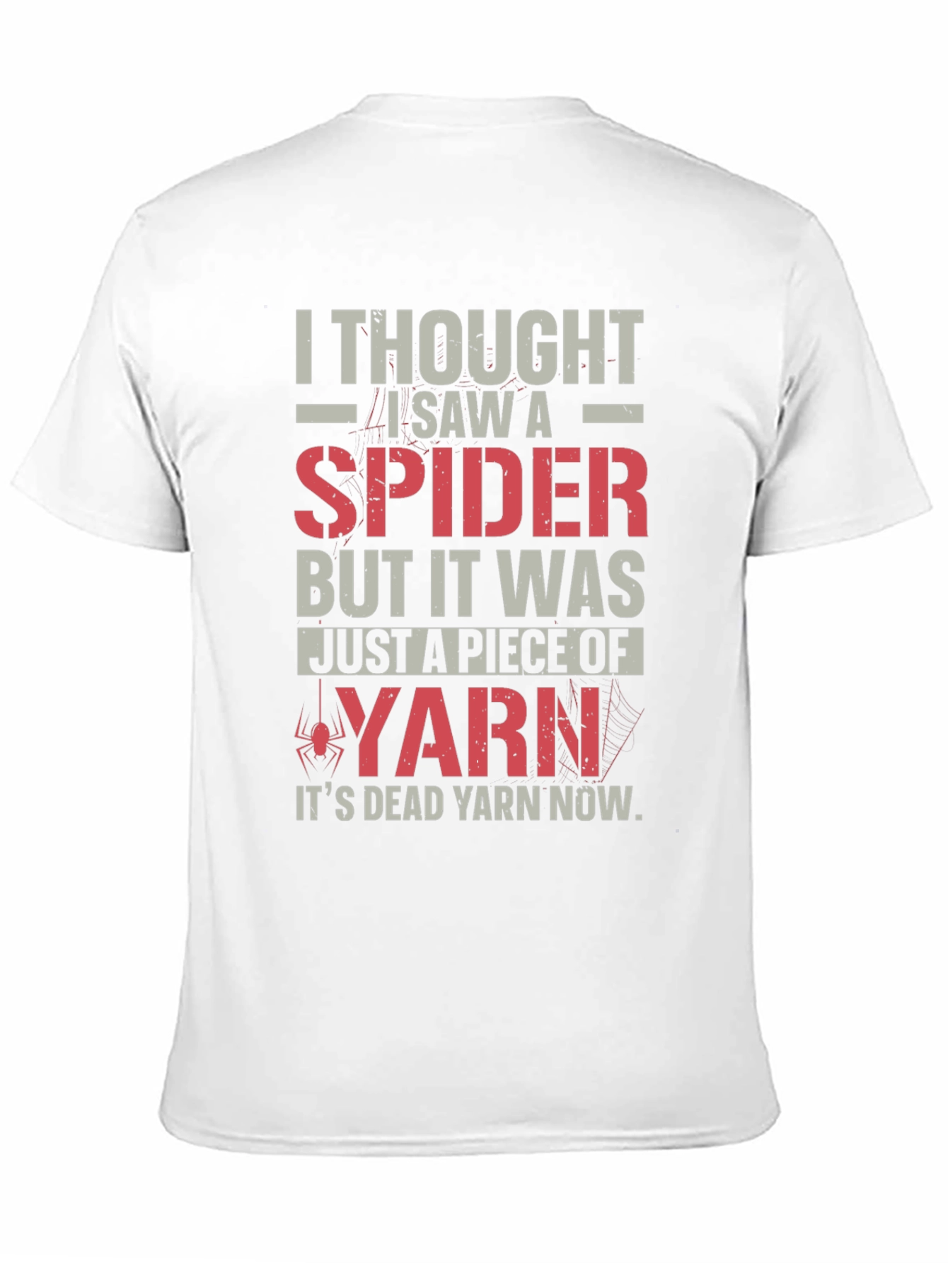 Black Funny Spider Yarn T-Shirt - Dead Yarn Now! view 11