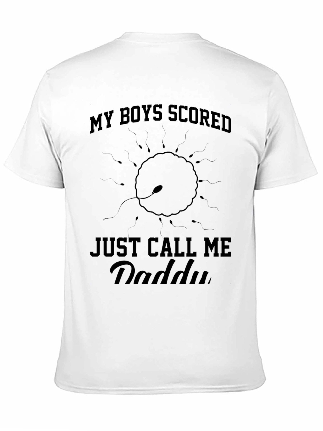 Black My Boys Scored T-Shirt - Funny Dad Tee view 11