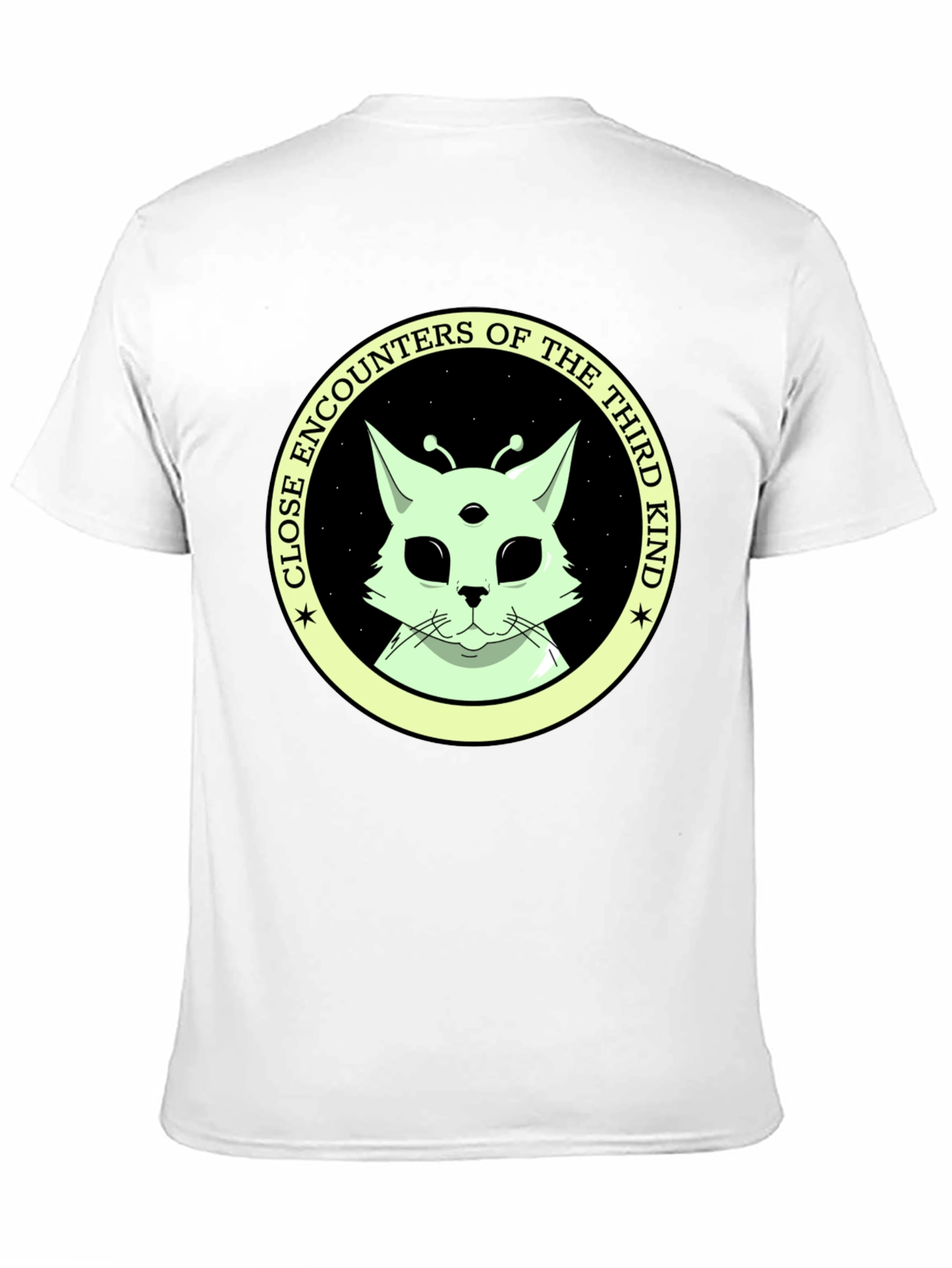 Black Alien Cat T-Shirt: Close Encounters of the Third Kind view 11