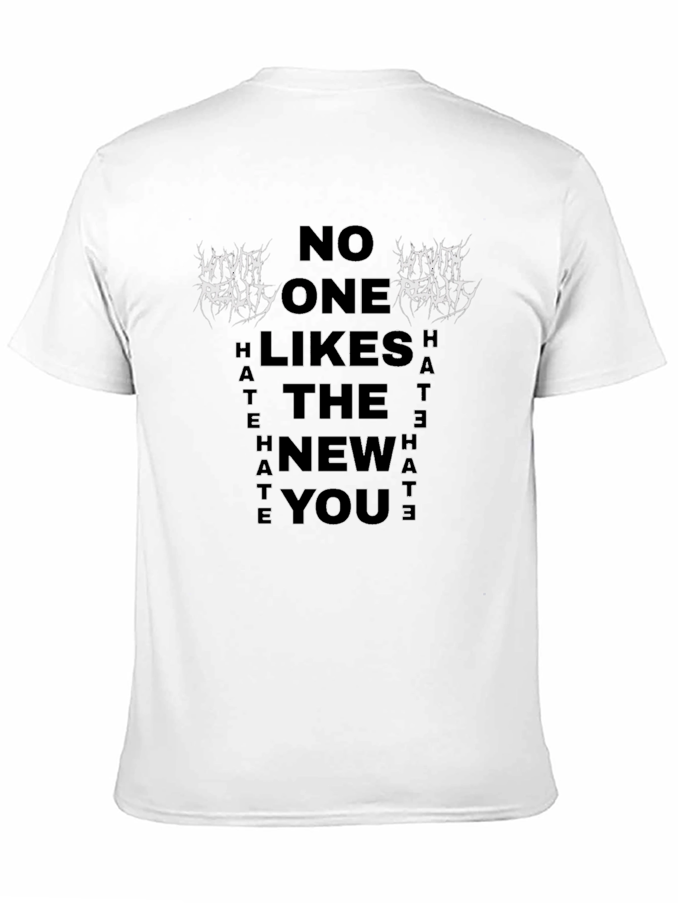 Black No One Likes the New You Graphic T-Shirt view 11