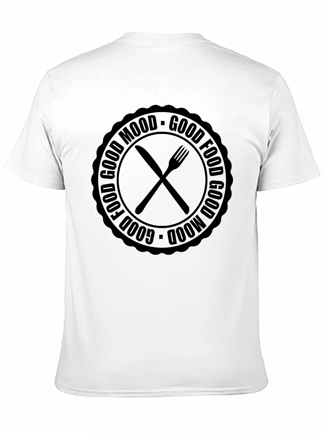 Black Good Food Good Mood Graphic T-Shirt view 11