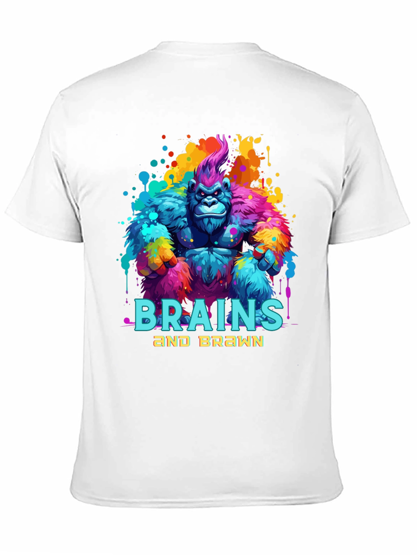 Black Brains and Brawn Gorilla Graphic Tee view 11